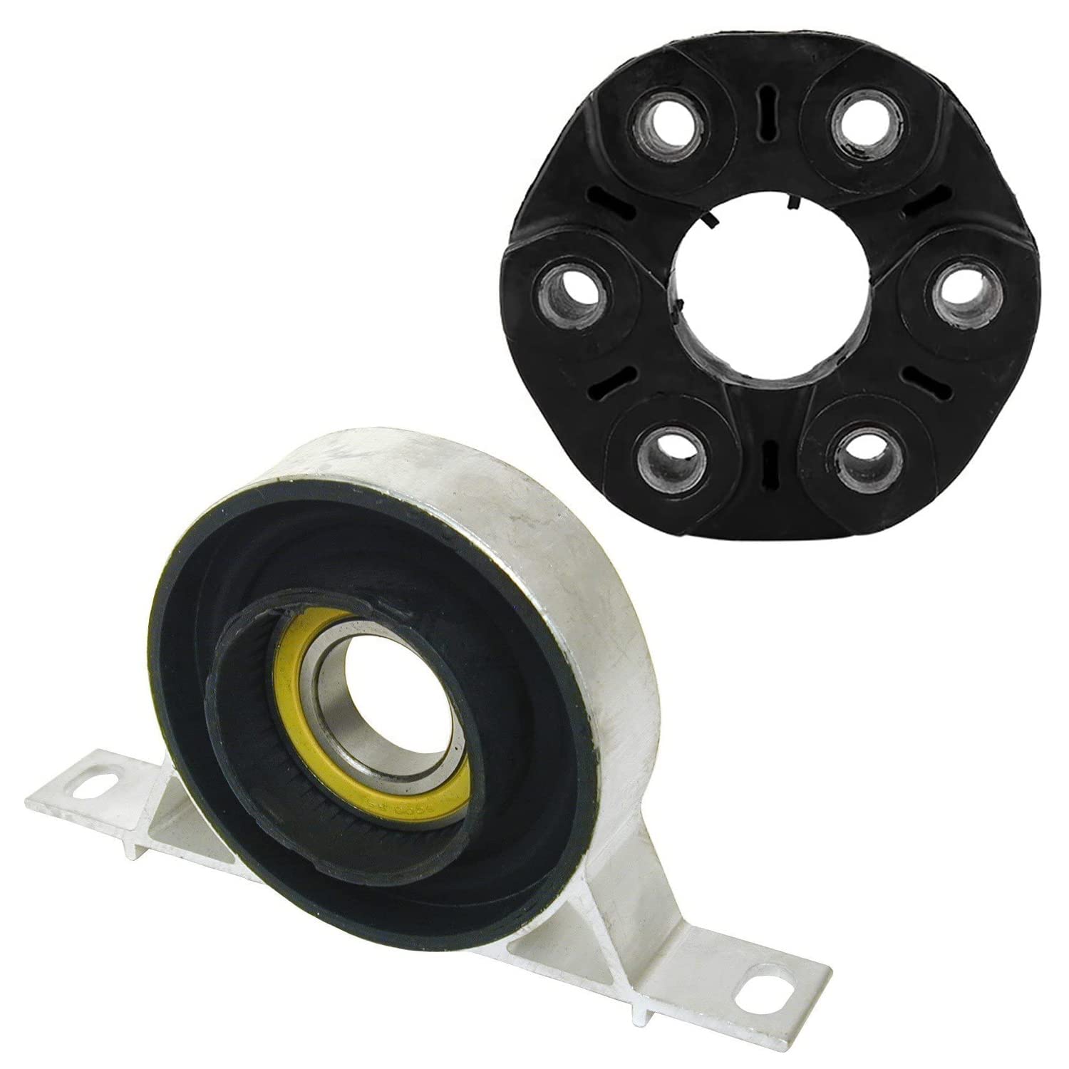 Bapmic Driveshaft Flex Disc Joint And Center Support Bearing Compatible With Bmw E46 E90 E91 F10 F11 E85 Z4 26117511454 26127501