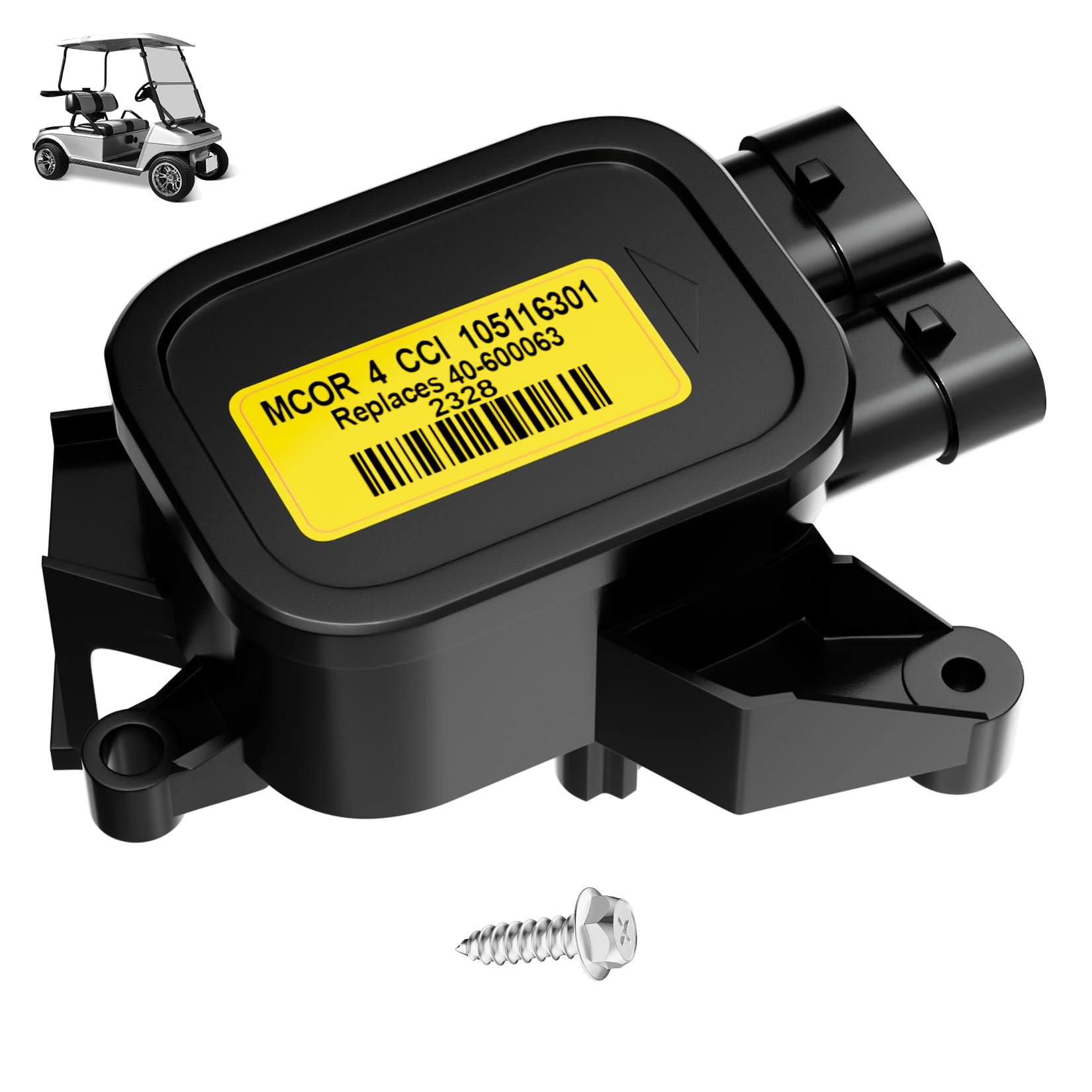 Drive-Up Mcor 4 Conversion Throttle Potentiometer-Fits Club Car Ds/Carryall/Tempo - Am293101, 105116301 (Mcor 4 Throttle Potentiometer)