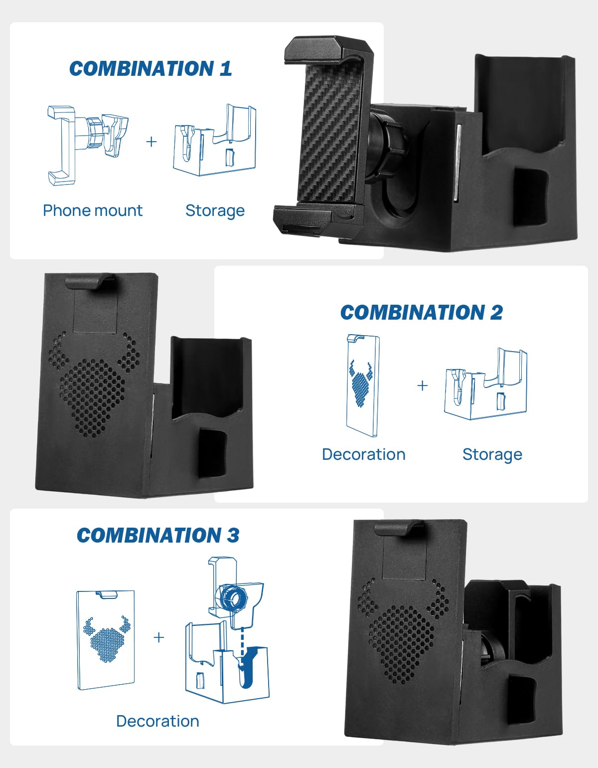 Joytutus Cubby Phone Mount Cubby Storage Compatible With Ford Maverick 2024 2023 2022 Truck Dash Cubby Insert Phone Holder & Sto