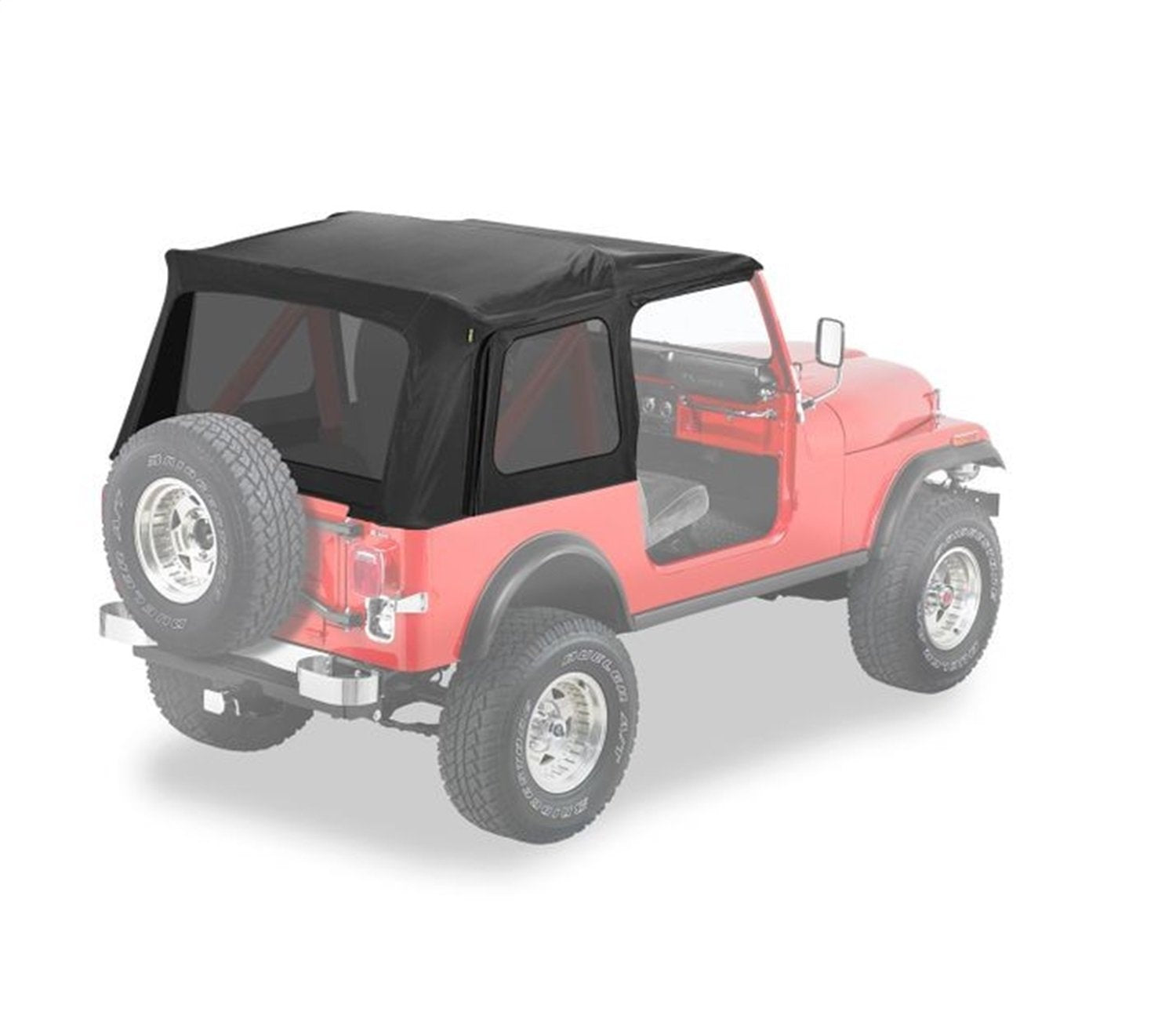 Bestop 5459915 Black Denim Supertop Classic for 1976-1995 CJ7/Wrangler
