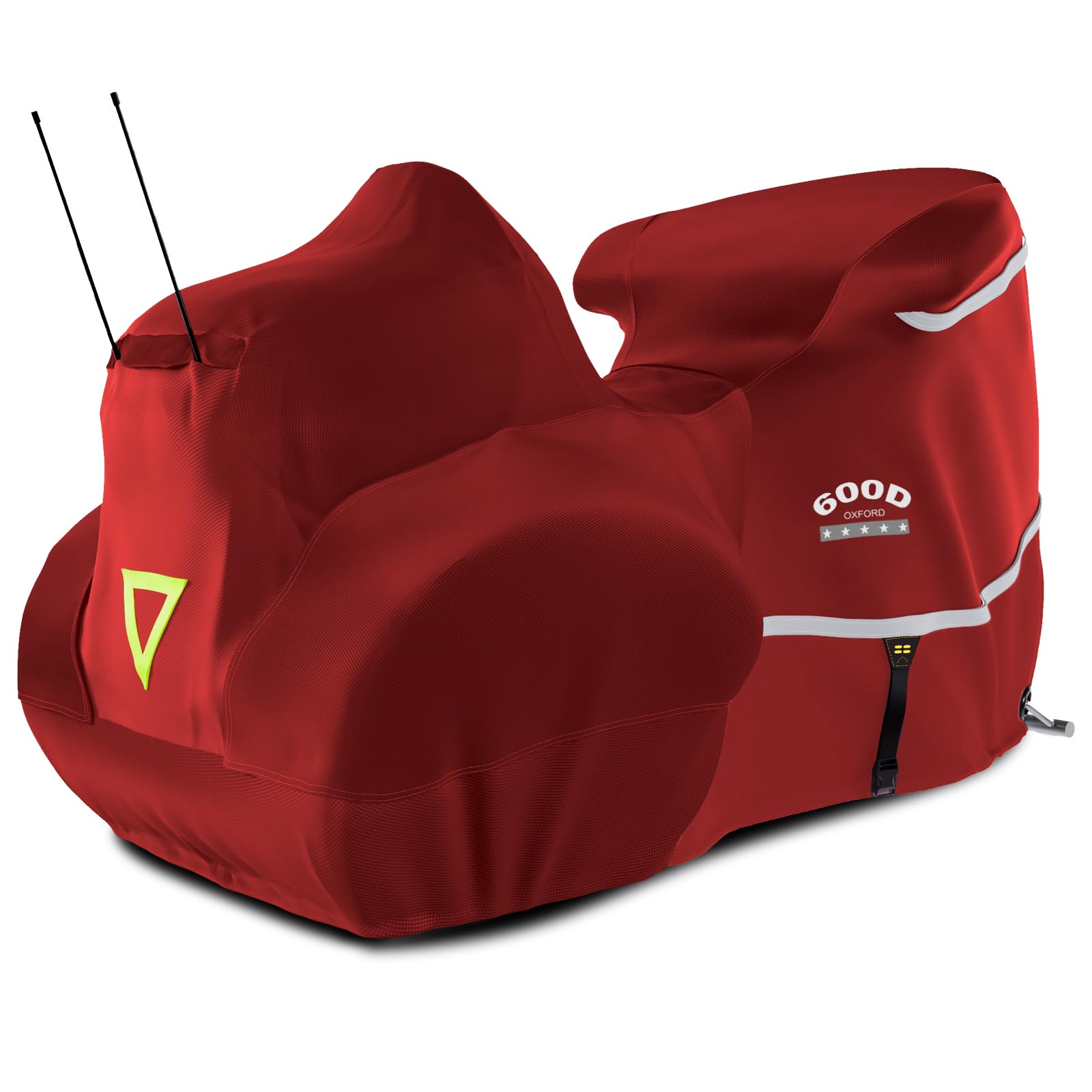 Rosefray Motorcycle Cover with Side+Top Box Heavy Duty 600D Waterproof for Touring Models Harley Davidson Ultra Limited,Road Gli