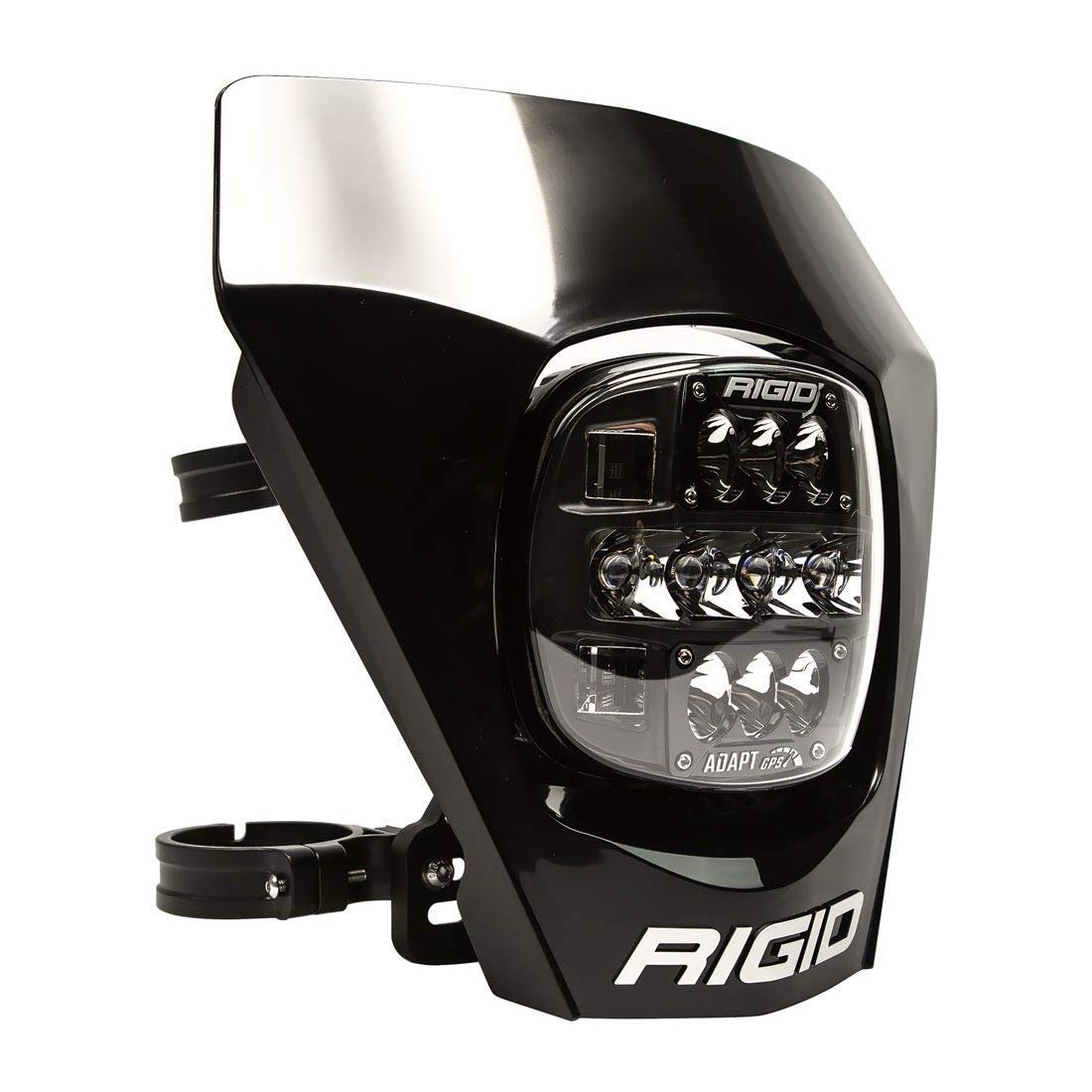 Rigid Industries – 300416 Adapt Xe Extreme Enduro Led Moto Kit – Led Light With 3 Lighting Zones – Gps Module (Black)