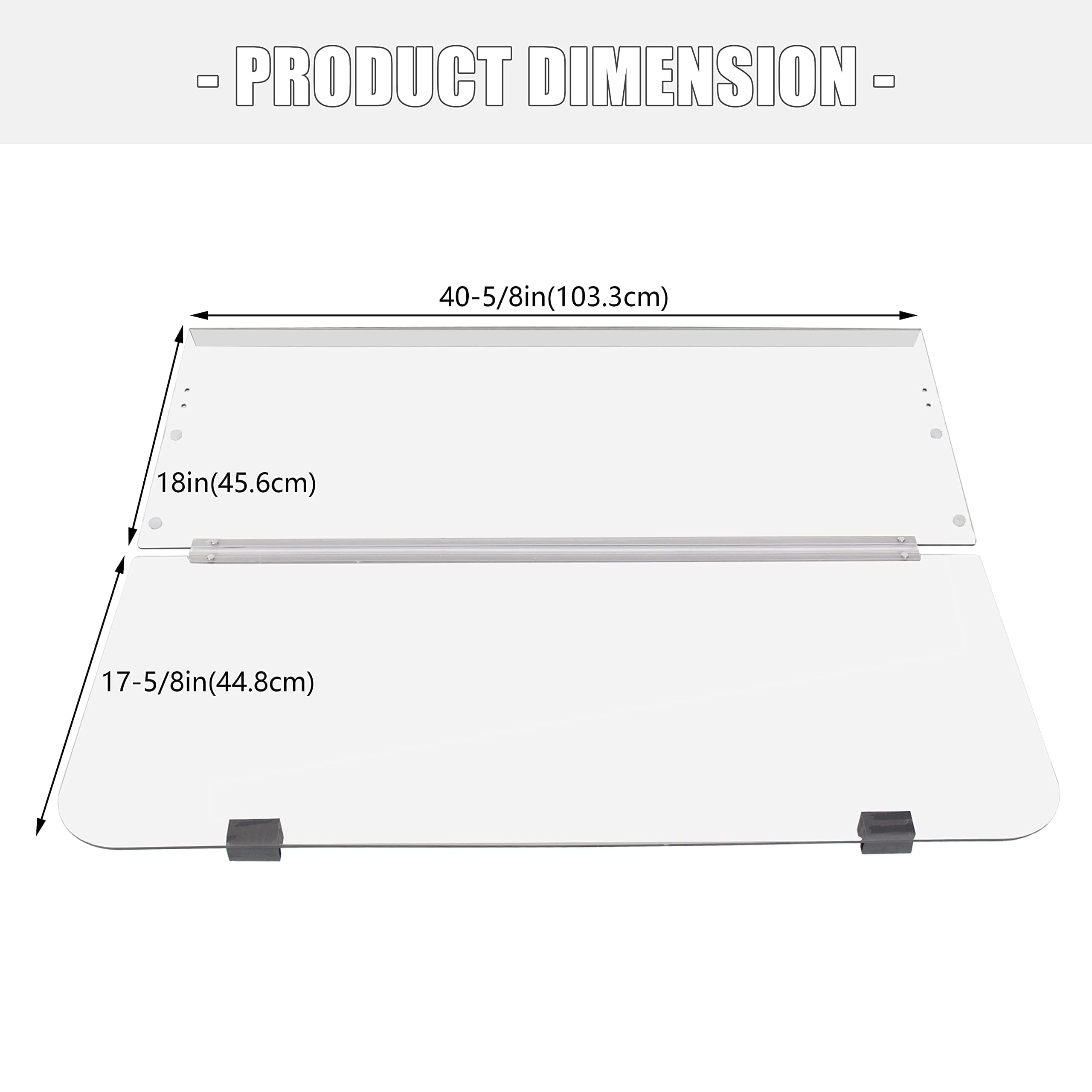 Ecotric Clear Windshield Compatible With 1995-2003 Yamaha G14 G16 G19 Gas And Electric Golf Cart Fold Down Windshield