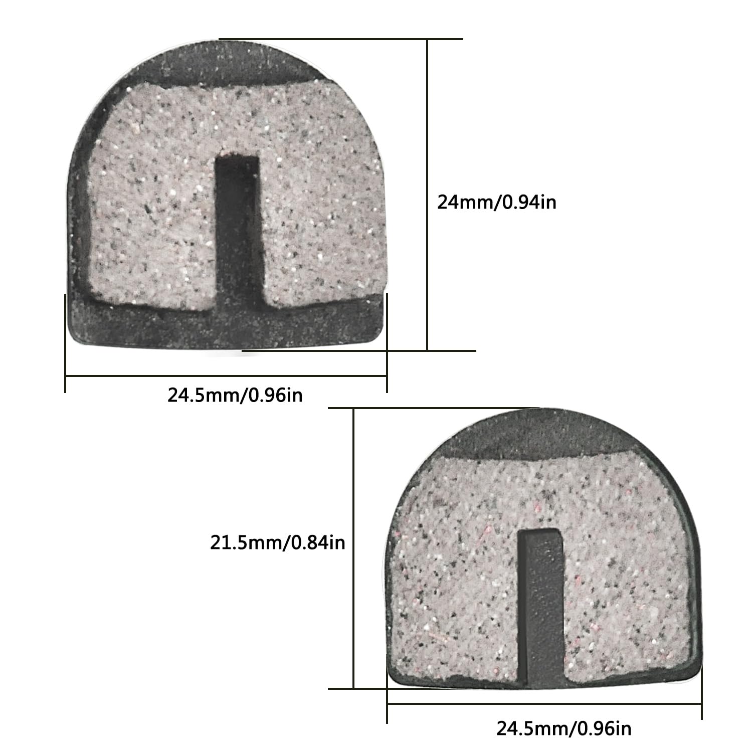 Holato Rounded Disc Brake Pads For Razor Mx500 Mx650 Sx500 Mcgrath Dirt Rocket Electric Motocross Bike E500S Scooter Rsf350 Rsf650 Kids Street Bike Dirt Quad 500 Electric Atv Yk2 Flame Caliper 4 Pcs