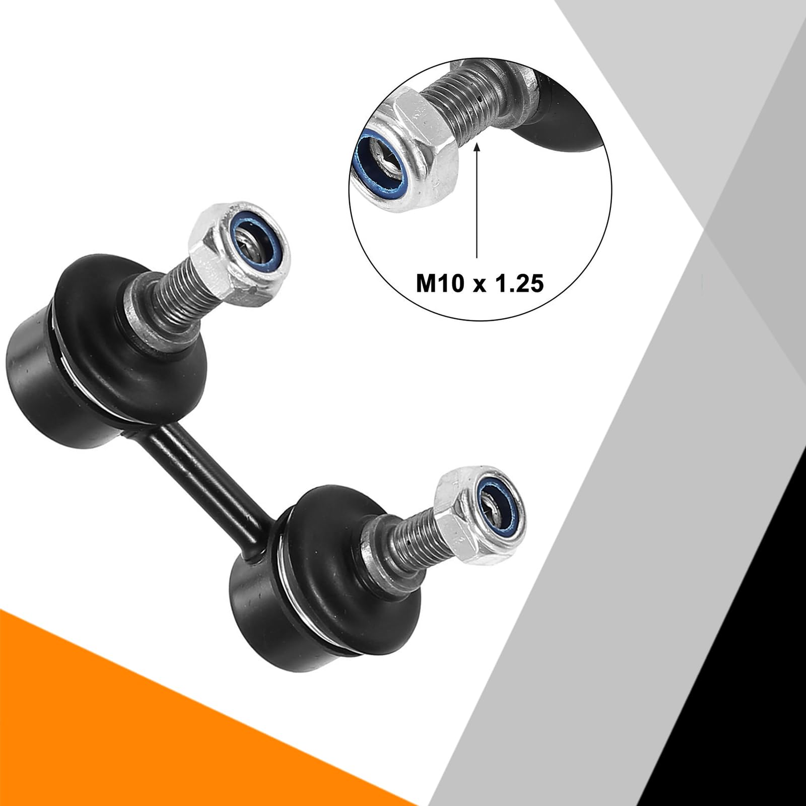 Xopiyao K90124 2Pcs Front Sway Bar Link Compatible With 1992-1996 Es300 1993-2002 Corolla 1996-2000 Rav4 1998-2002 Prizm,Pair Su