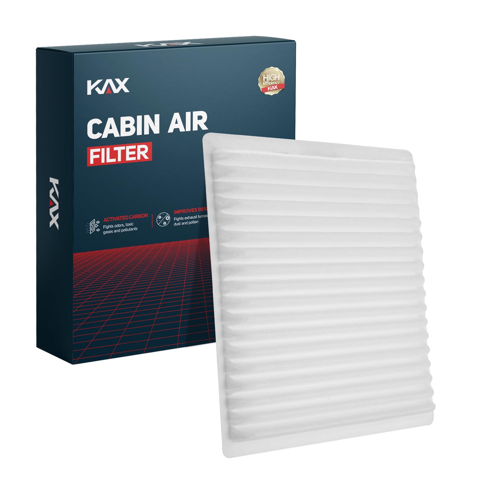 Kax Cabin Air Filter, Cf10547 Replacement For Edge 2007-2015, Mkx 2007-2018, Cx-9 2007-2015, W/Activated Carbon Passenger Compar