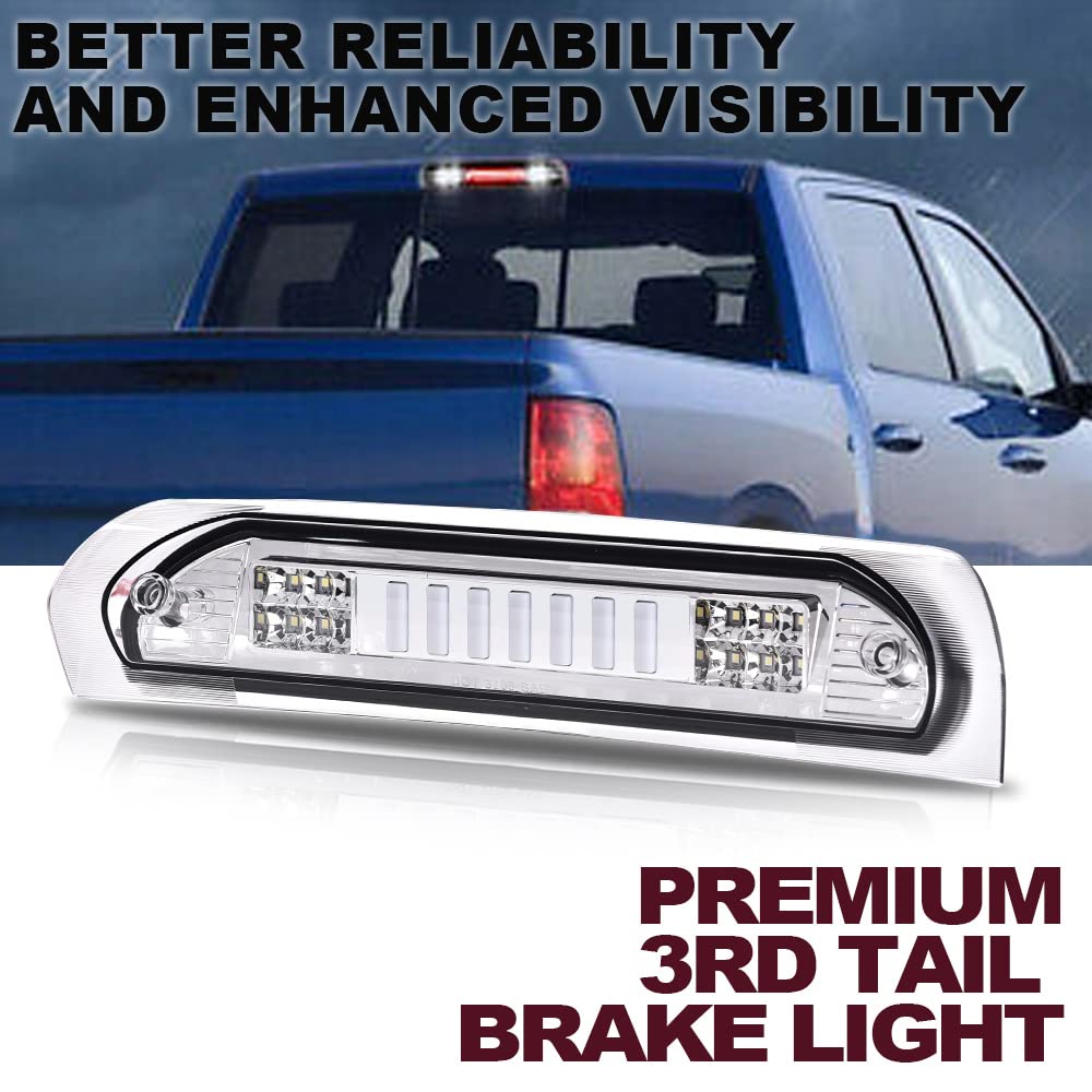 Pit66 Led 3Rd Brake Light, Compatible With 2002-2008 Dodge Ram 1500/2003-2009 Dodge Ram 2500 3500 Led Third Brake Light Cargo Ch