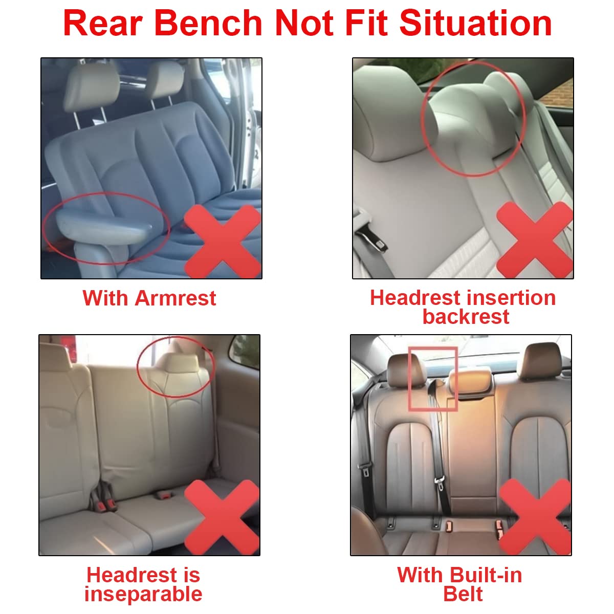 Car Seat Covers Full Set, Polyester Front Bucket Seat Protectors With Split Bench Back Seat Covers, Breathable Thicken Premium Sporty Seat Cushions, Auto Accessories For Car, Suv (Black/Front,Back)