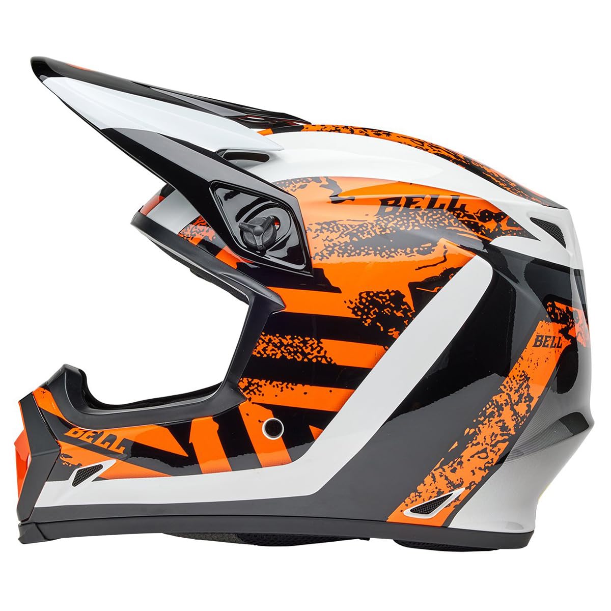 Bell Mx-9 Mips Dirt Helmet (Gloss Breakdance Black/Orange - Large)