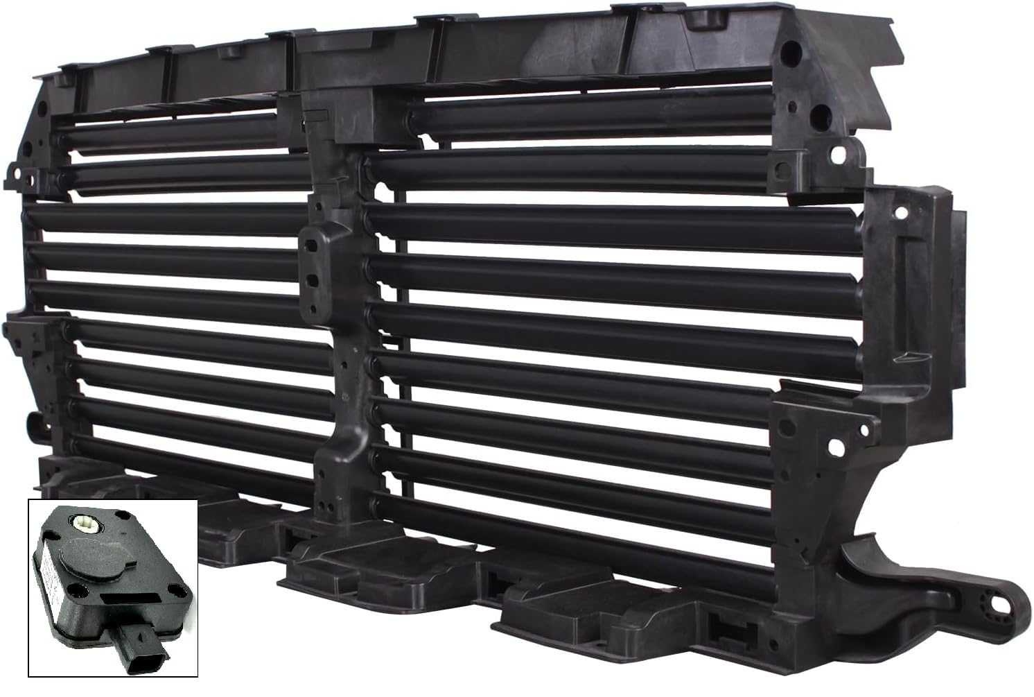 TYG (CAPA QUALITY) Active Grille Shutter For FORD F-150 15'-20'Regular Cab/Crew Cab/Extended Cab JL3Z-8475D FO1206121 w/Motor