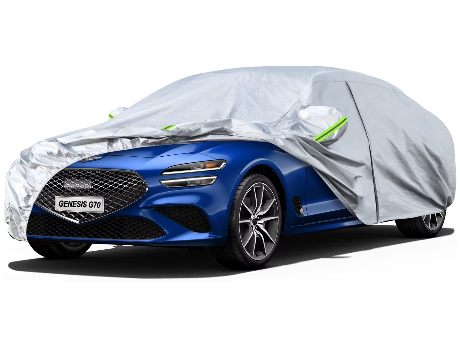 Kaugung 6 Layers Car Cover Custom Fit 2017-2025 Genesis G70, Waterproof All Weather Resistant Outdoor Indoor Sun Rain Dust Snow