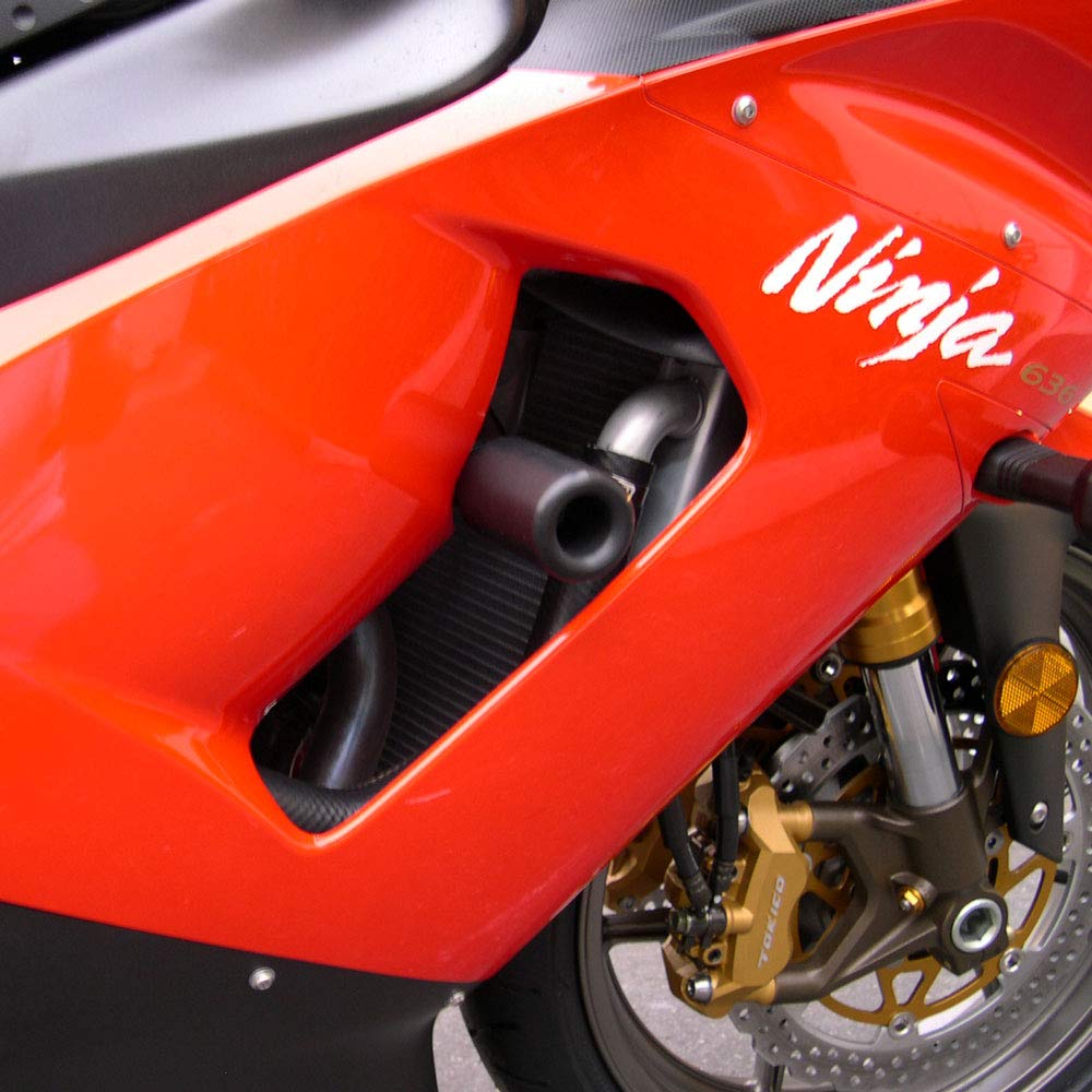 Shogun Kawasaki Zx6R Zx6Rr Zx636 Zx6 2005 2006 Black Frame Sliders - 750-4409 - Made In The Usa