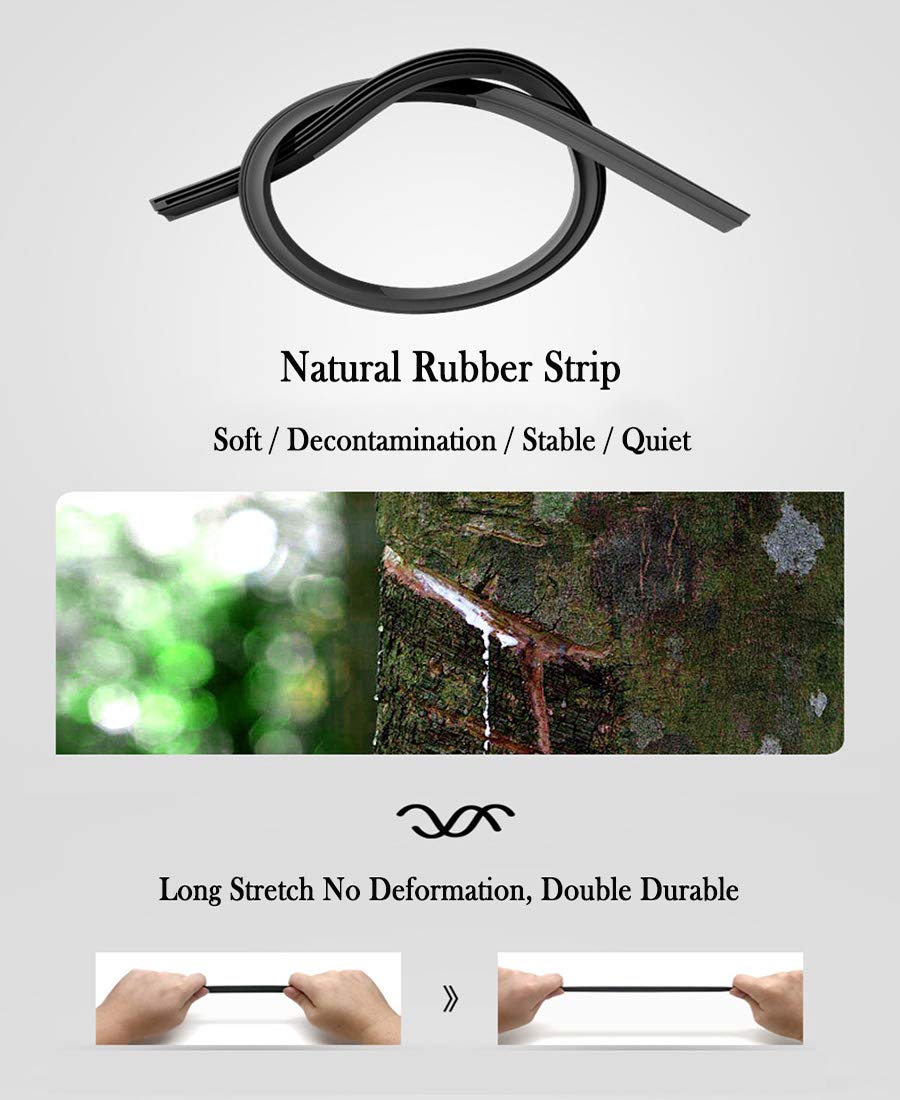 Emithsun Oem Quality Premium All-Season Windshield Wiper Blades Replacement For Lexus Rx300 1999-2003,Easy Diy Install 24+21+16(Set Of 3)