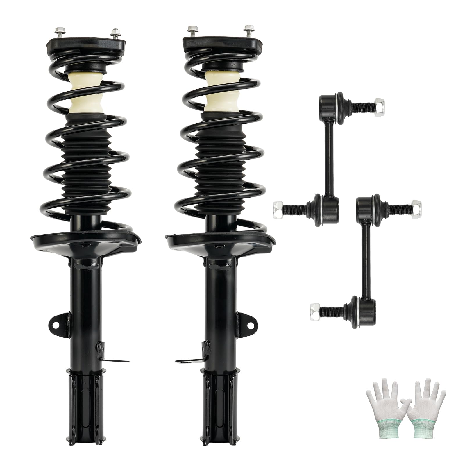 KAX Complete Struts w/Coil Springs Replacement Strut Shocks Assembly 171953,171954,K9545 for Corolla 1993-2002,Prizm 1998-2002,P