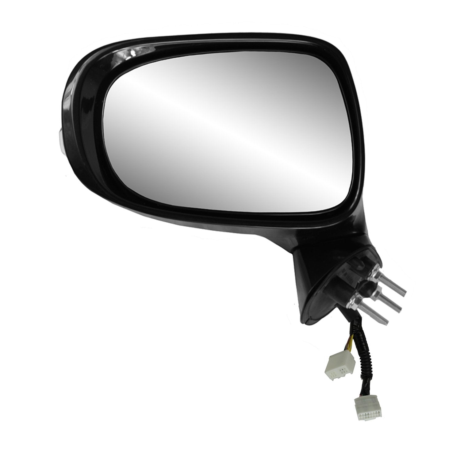 Fit System Driver Side Mirror for Lexus IS250 Sedan, IS350 Sedan, Black w/PTM Cover, w/Turn Signal, Memory, Puddle lamp, w/Luxury Sport pkg, Foldaway, w/o dimming, Heated Power
