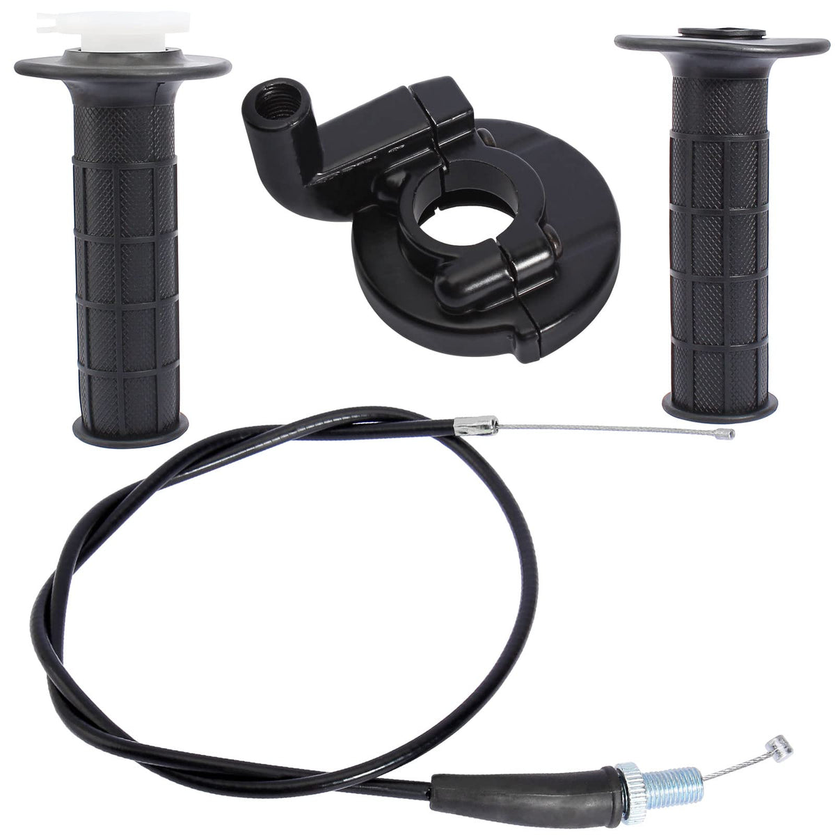 LIYYDS Throttle Cable Twist Handle Grip Handlebar Compatible with Yamaha RT1 RT100 TTR110 TTR110E TTR125 TTR225 TTR90 TW200 TZ25