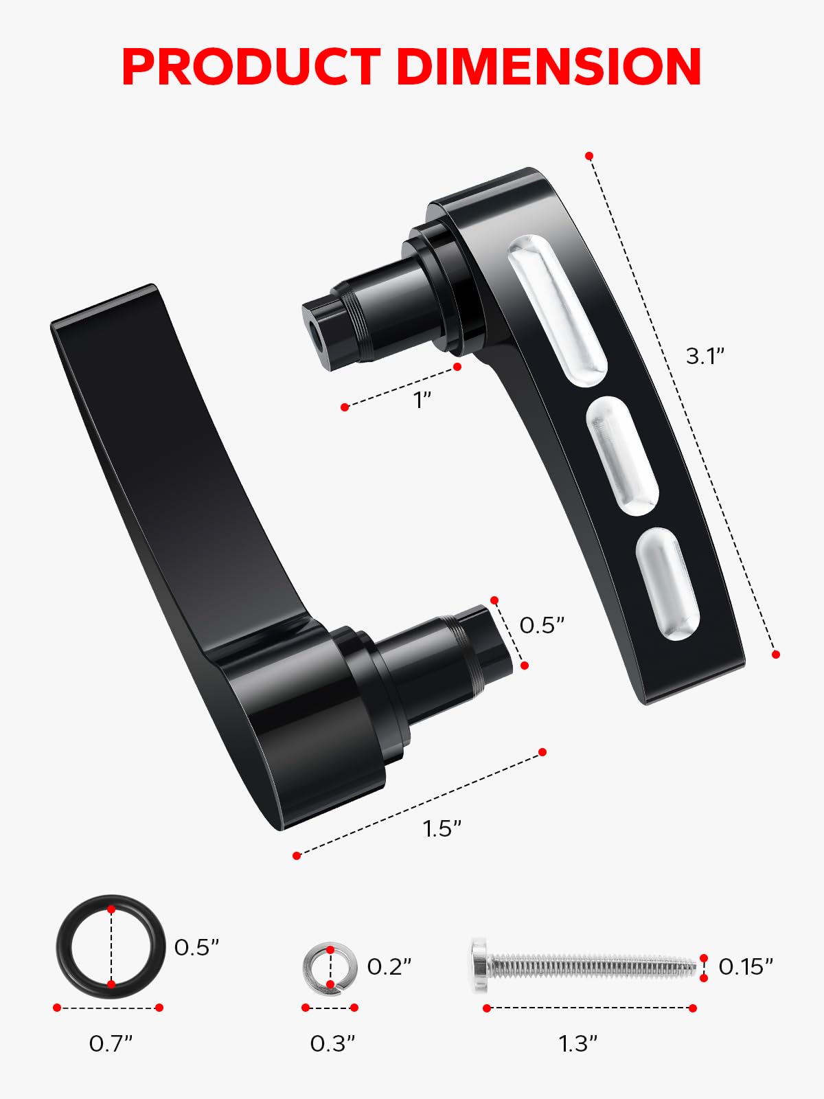 Amazicha Black Saddlebag Latch Kit Saddle Bag Lifters Compatible For Harley Davidson Touring Street Glide/Electra Glide/Road Glide/Road King/Ultra Limited Flhr Flht Flhtk Flhx Flhxs 2014-2024