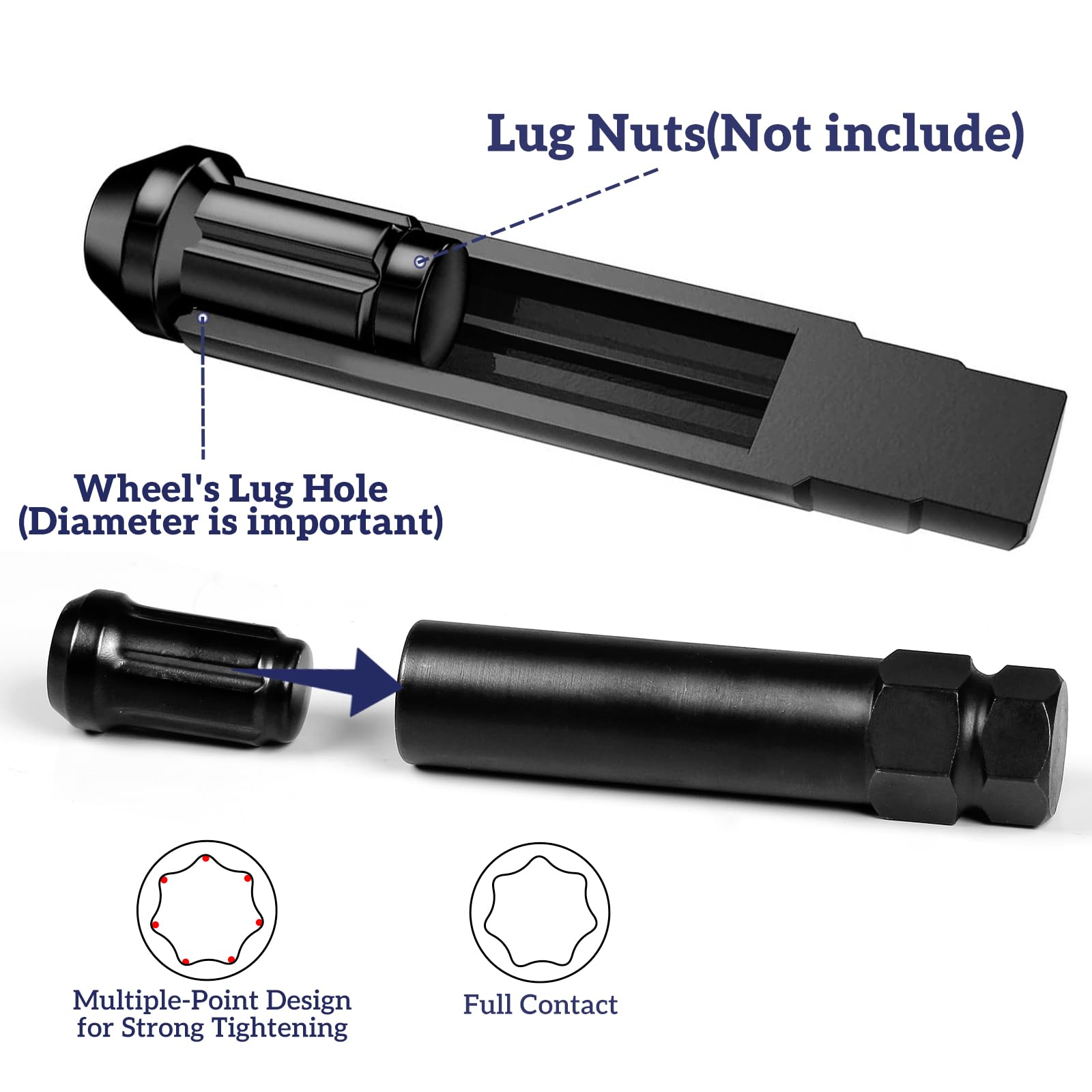 Thinkpro Wheel Lock Removal Kit - 8 Piece Sae & Metric Lug Nut Key Set For Easy Removal Of Locking Lug Nuts On Aftermarket And F