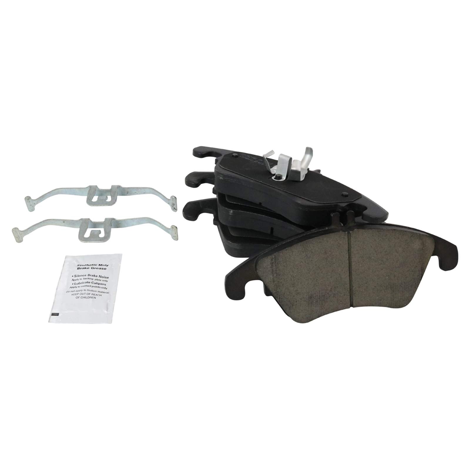 TRQ Front Posi Ceramic Brake Pad Kit Set for Mercedes Benz C250 / C300 / C350 / CLS400 / E250 / E300 / E350 / E400 / E550 / SLK2