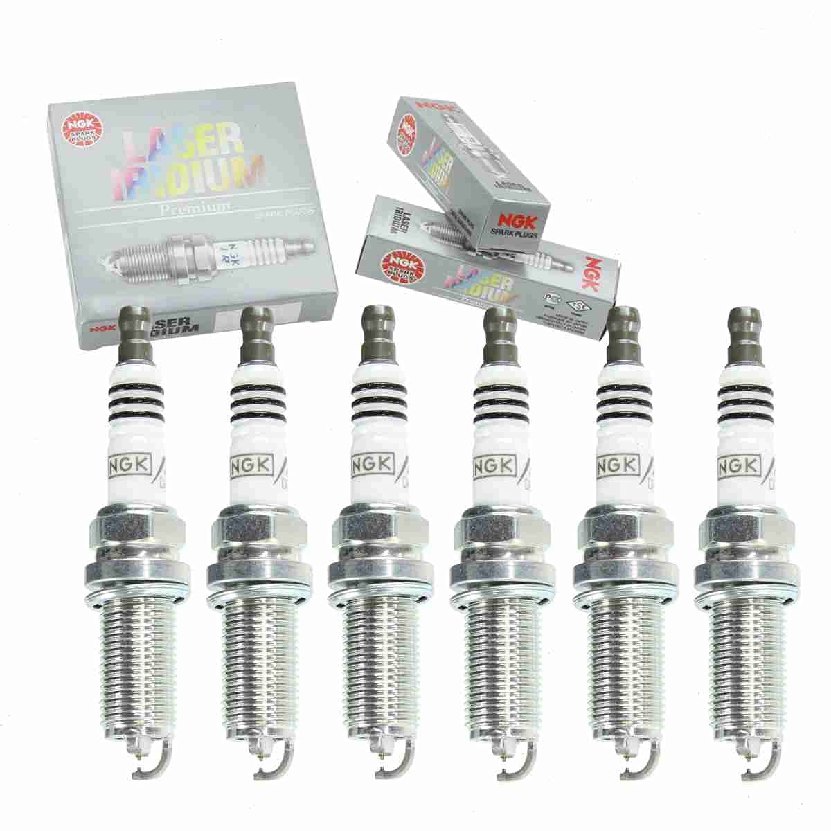 6 pc NGK Laser Iridium Spark Plugs compatible with Lexus GS350 3.5L V6 2007-2015