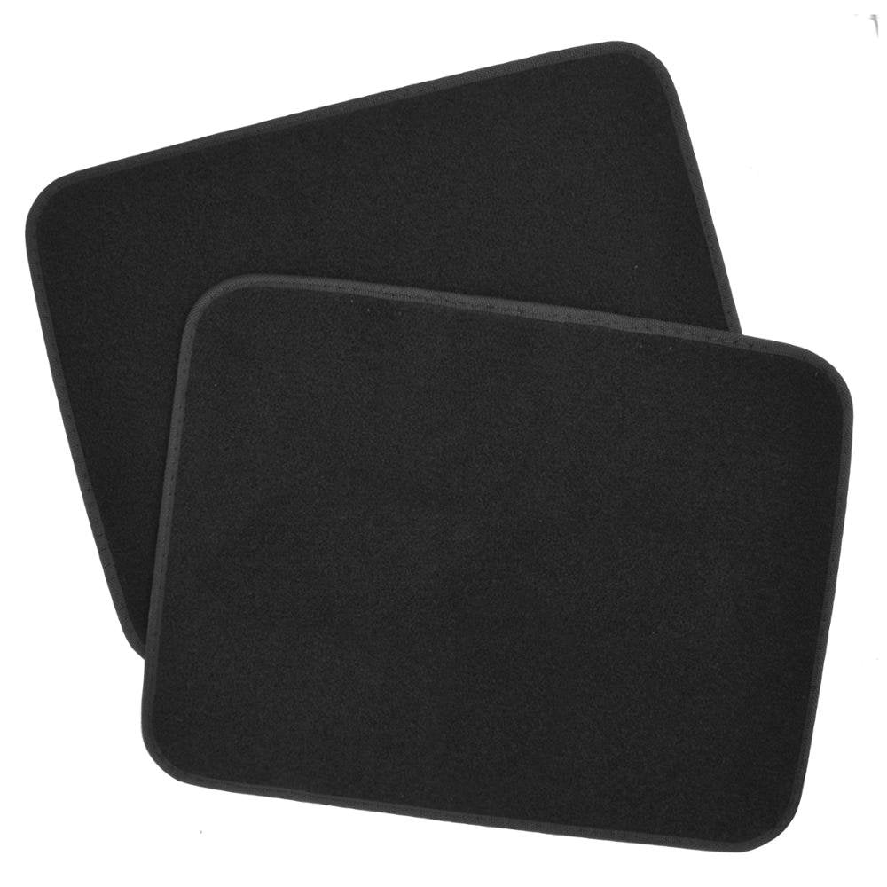 Bdk Wbmt-1301 Batman Carpet Car Floor Mats Black & Yellow Logo - 4 Pieces, Rubber Backing, Front & Rear Full Set