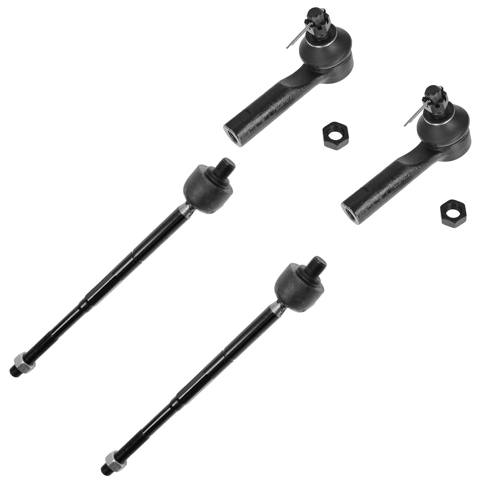 Trq Front Tie Rod Set Compatible With 1995-1998 Nissan 200Sx 1995-2006 Sentra