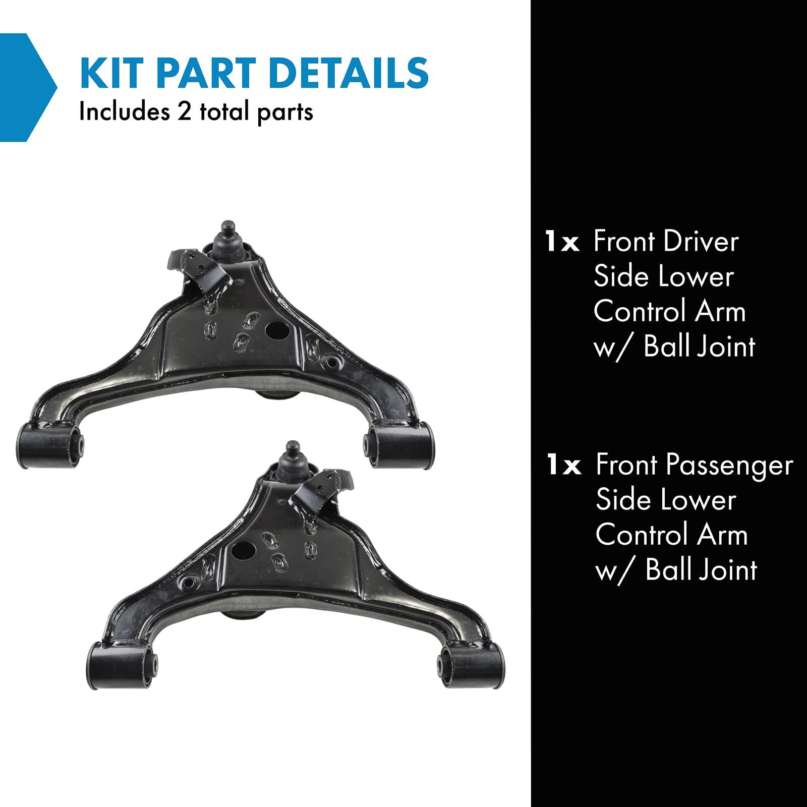Trq Front Lower Control Arm With Ball Joint Set Compatible With 2005-2020 Nissan Frontier 2005-2012 Pathfinder 2005-2015 Xterra