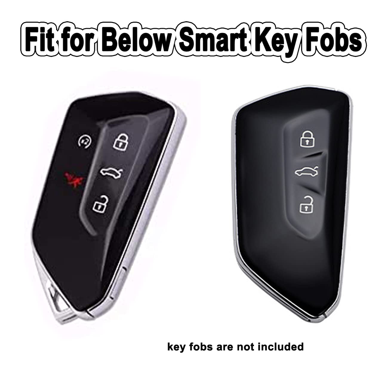 Key Fob Cover Fit For Volkswagen Vw Mk8 Golf/Gti Skoda Octavia Soft Tpu Remote Holder Skin Protector Jacket Keyless Entry Sleeve Accessories (Red)