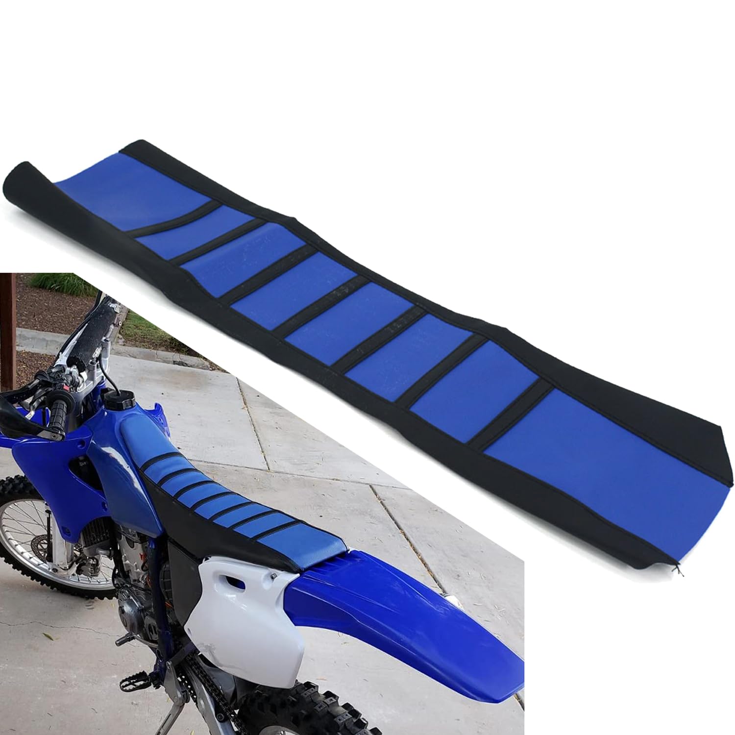 Jfg Racing Universal Gripper Rubber Soft Motorcycle Seat Cover - Yz80 Yz85 Yz125 Yz250 Yz250F Pit Dirt Bike Motorcycle