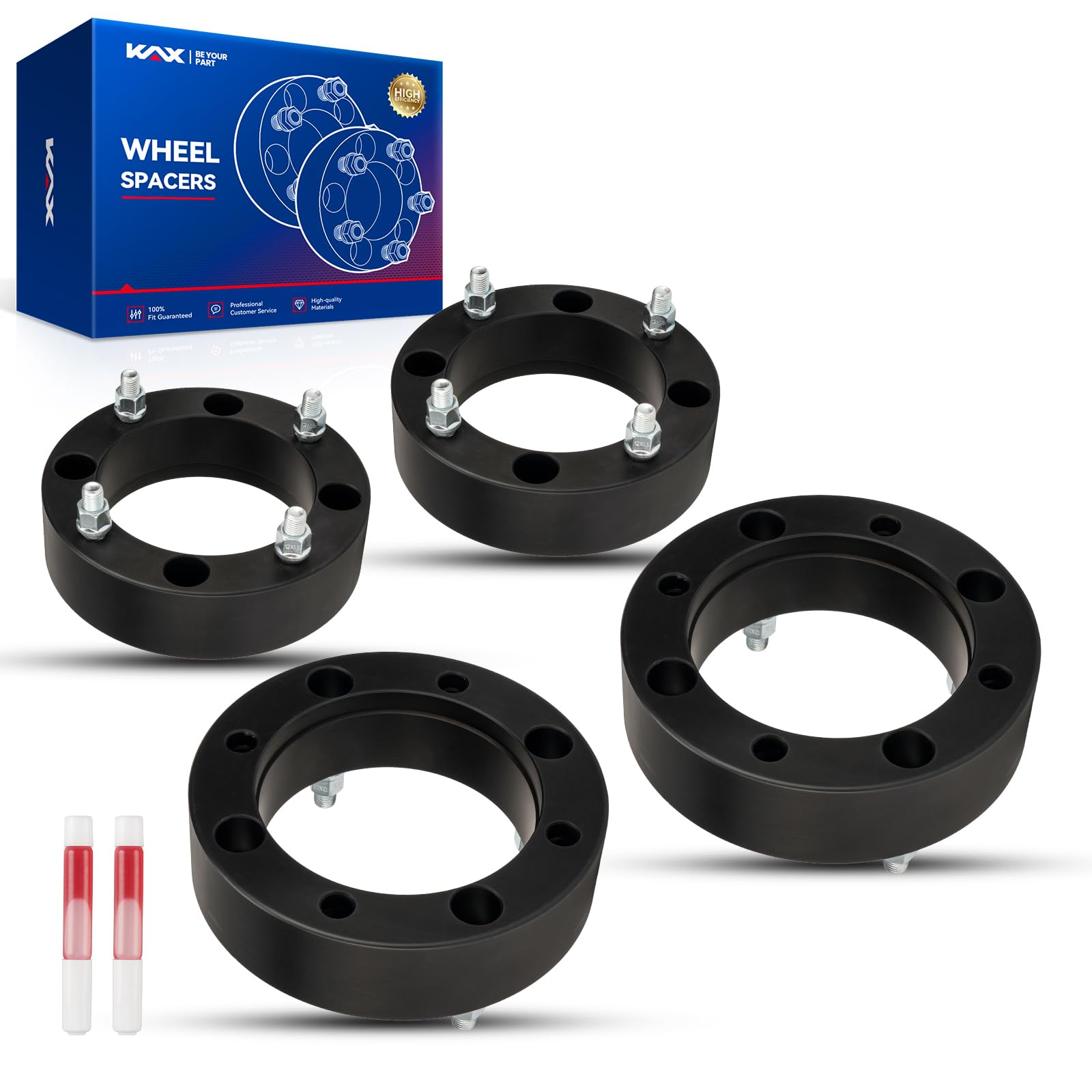 Kax 4X156 Atv Wheel Spacers,2 Inch 4 Lug Centric Atv Wheel Spacers Fit For Yamaha, Polaris, Yfz450, Yfm660R Raptor, Sportsman 60