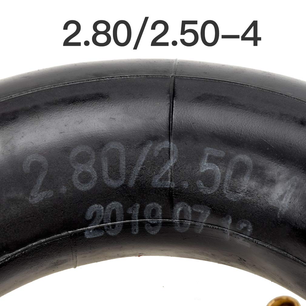 HIAORS 2Pcs Inner Tube 2.80/2.50-4 280/250-4 2.80-4 2.50-4 280-4 250-4 Tire Bent Metal Valve TR87 for Razor E300 Mobility Choppe