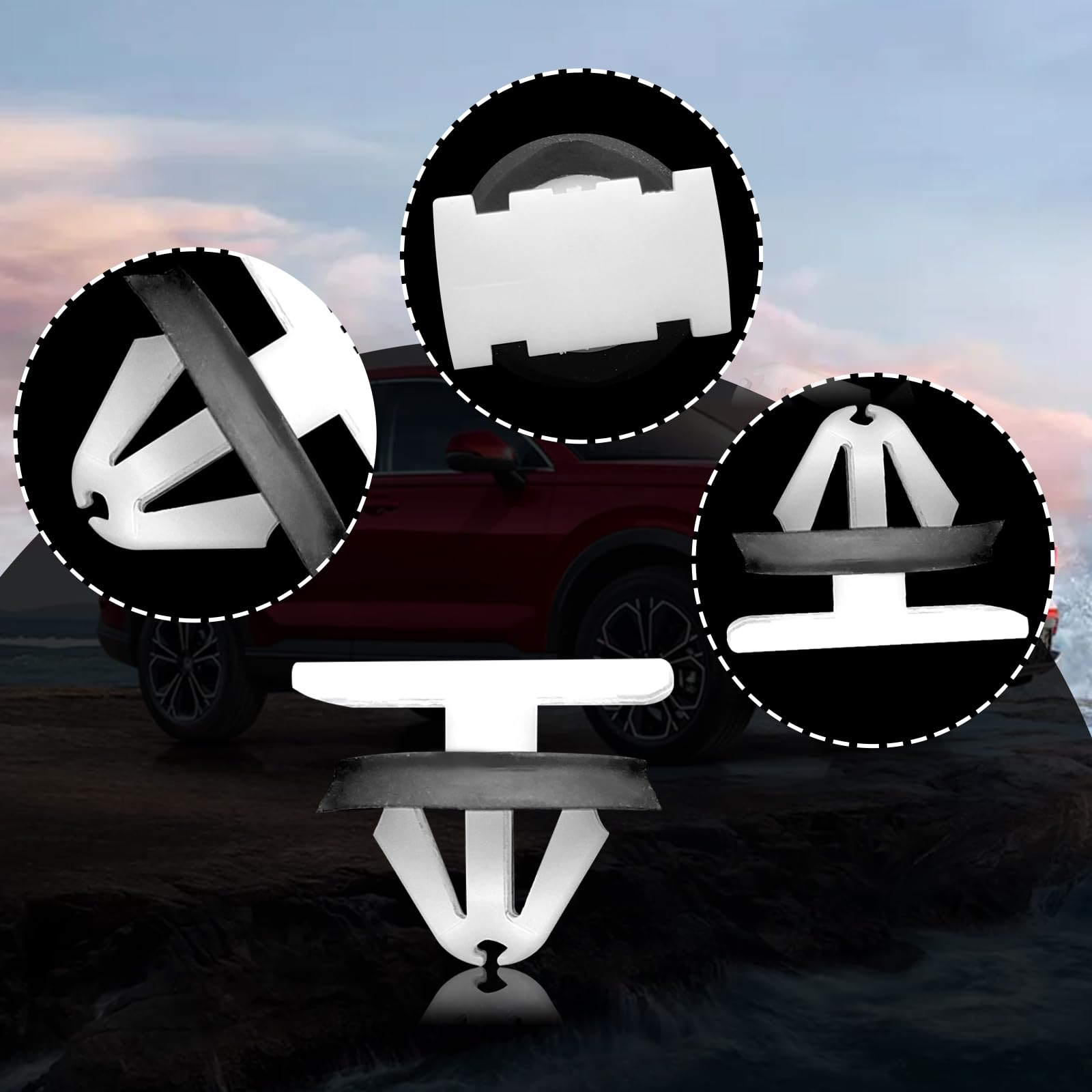 30 Pcs Rocker Panel Moulding Clip, Panel Retainer Clip Replacement For Gm Chevrolet Equinox Cruze Buick Gmc Impala Sonic Acadia Terrain Enclave Cadillac Ct6 Xt5 Xts