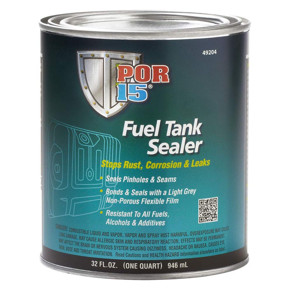 Por-15 Fuel Tank Sealer, Stops Rust, Corrosion And Leaks, Resistant To All Fuels, Alcohols And Additives, 32 Fluid Ounces, 1-Quart