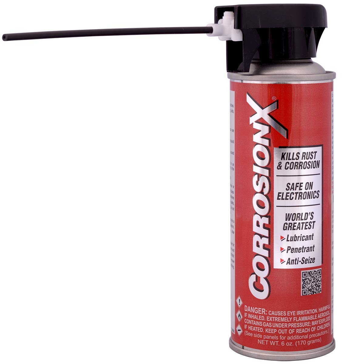 CorrosionX 90101 CorrosionX 6 oz. Aerosol - Rust and Corrosion Inhibitor for Metal Surfaces, Protects and Lubricates