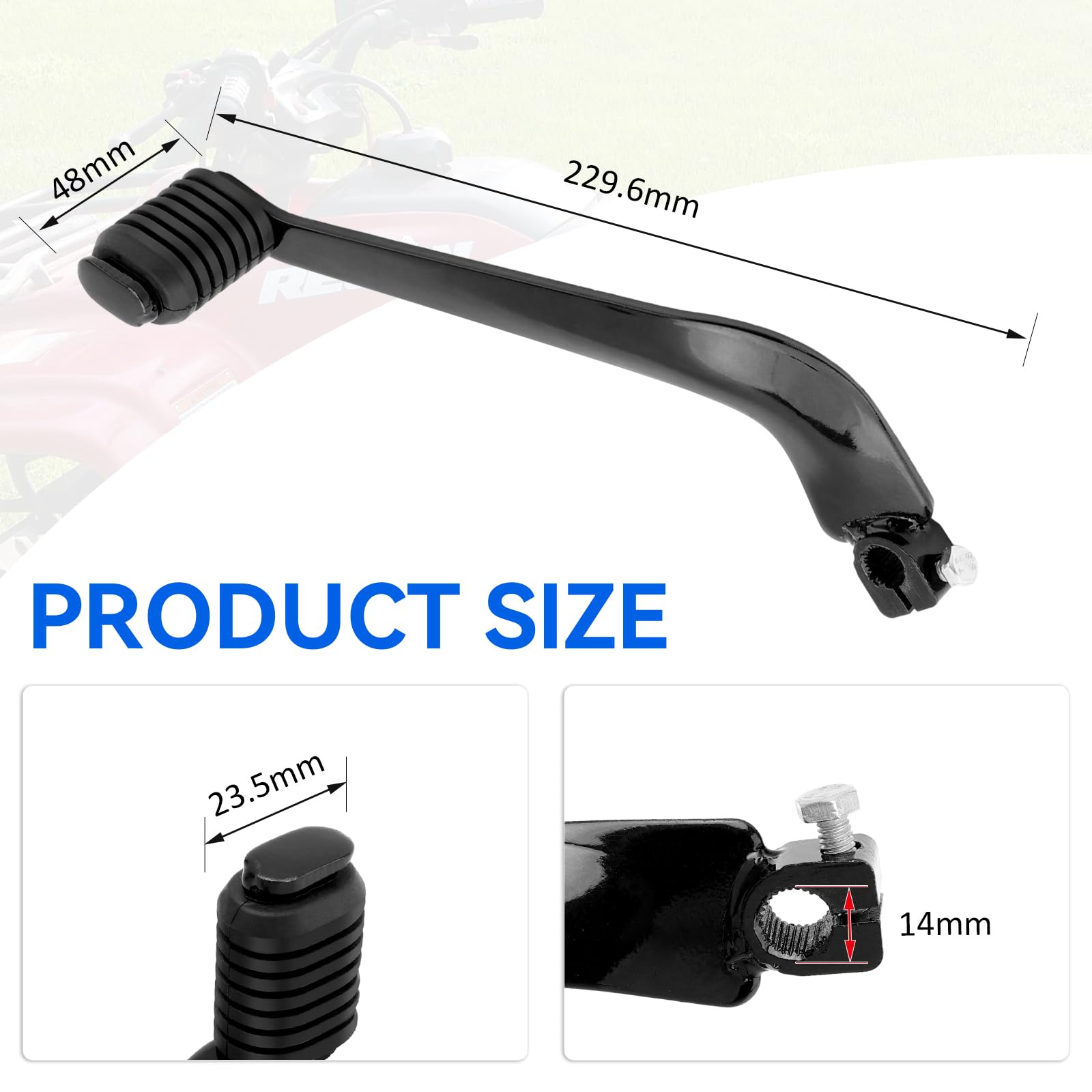 Javik Gear Shifter Shift Lever Pedal For Honda Recon 250 Trx250Ex Trx250X Trx250 Trx250Tm 1997-2023 All Year Oem# 24701-Hn6-A30 24701-Hm8-000 24701-Hm8-B40