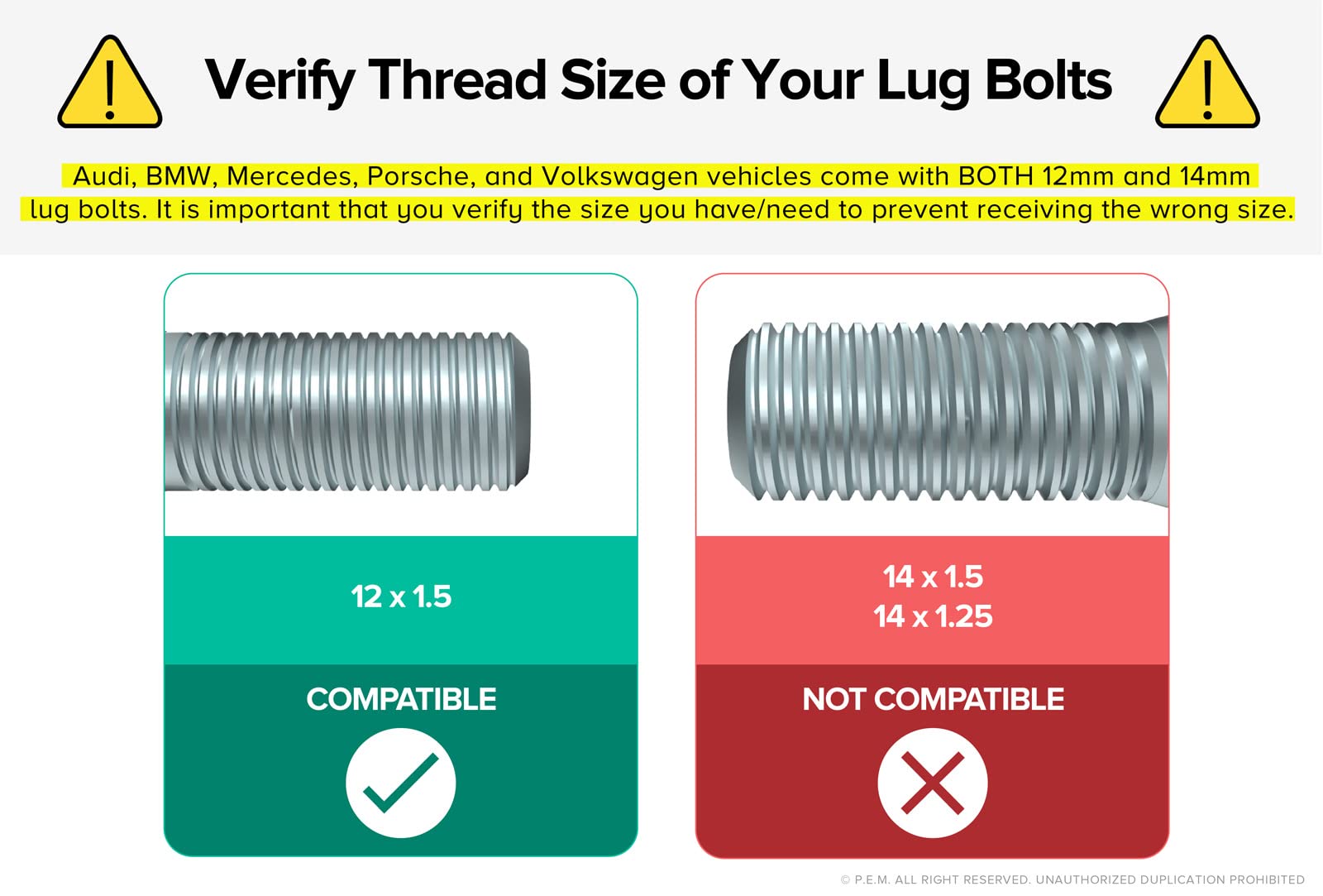 Silver Wheel Hanger Alignment Pin Guide Tool - Metric 12x1.5 - Lug Bolt Automotive Mechanic Tool Compatible with BMW Mercedes Vo