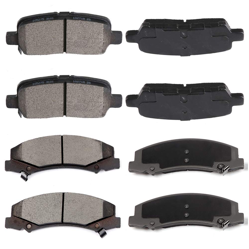 Cciyu D1159 D999 Ceramic Front Rear Brake Pad Set Fit For 2009 For Buick Allure,2009 For Buick Lacrosse,2011-2013 For Chevrolet