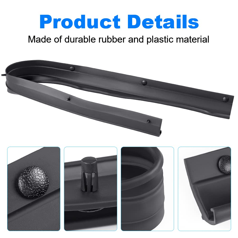 Wmphe Door Lower Rubber Weather Strip Seal Compatible With Ford F250 F350 F450 F550 Super Duty 1999 To 2015, Ford Excursion 2000 To 2005, Front Left Or Right, Replacement For F81Z-2520758-Aa