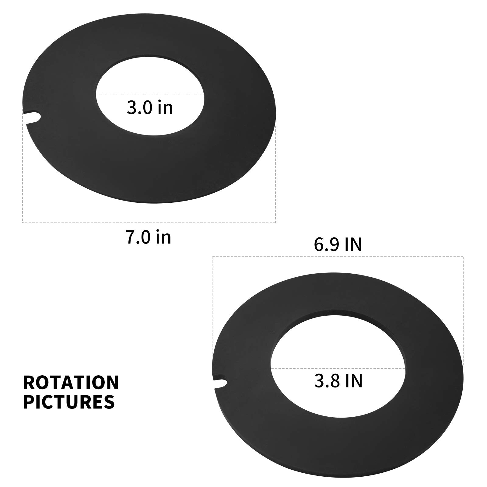 Sikawai 385316140 385311462 Rv Toilet Flush Seal Replacement Kit Toilet Rubber Ball Bowl Gasket For Do-Metic Se-Aland Man-Sfield Vacu-Flush Cam-Per 510/510+, 2010,506/1006,1008/Ecovac 146-149