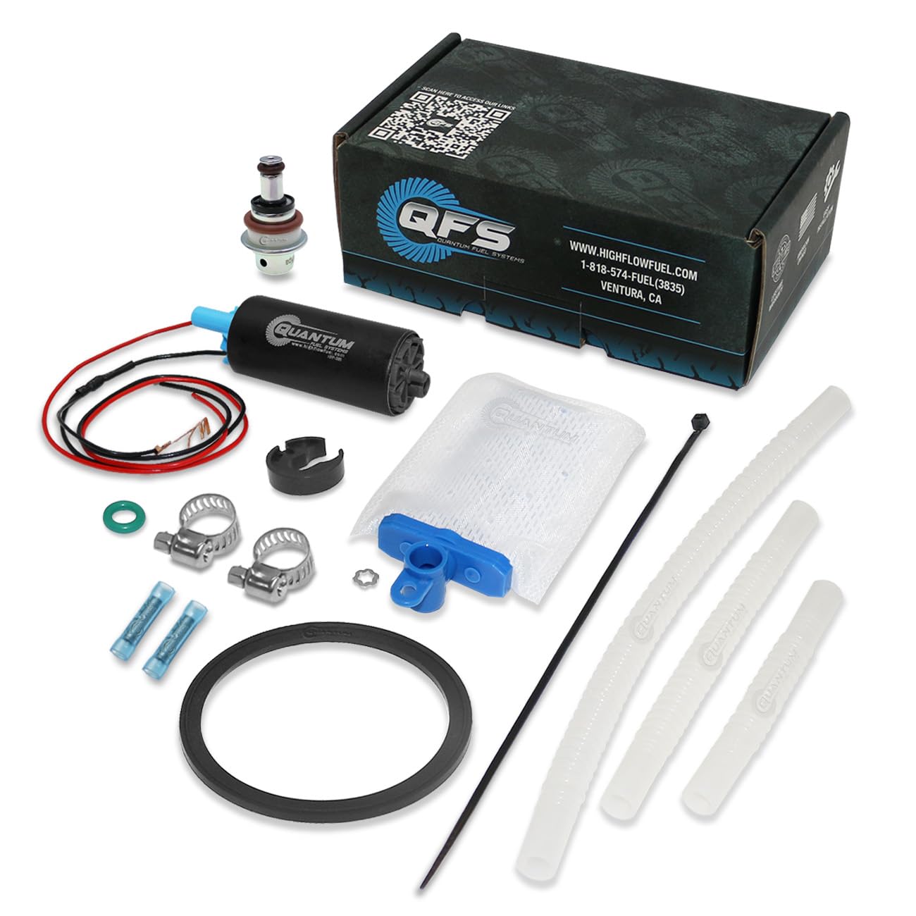 QFS Fuel Pump w/Regulator for 2011-2014 Polaris Sportsman 550 & 850, Replaces 2521706, 2204401, Restores OE Performance
