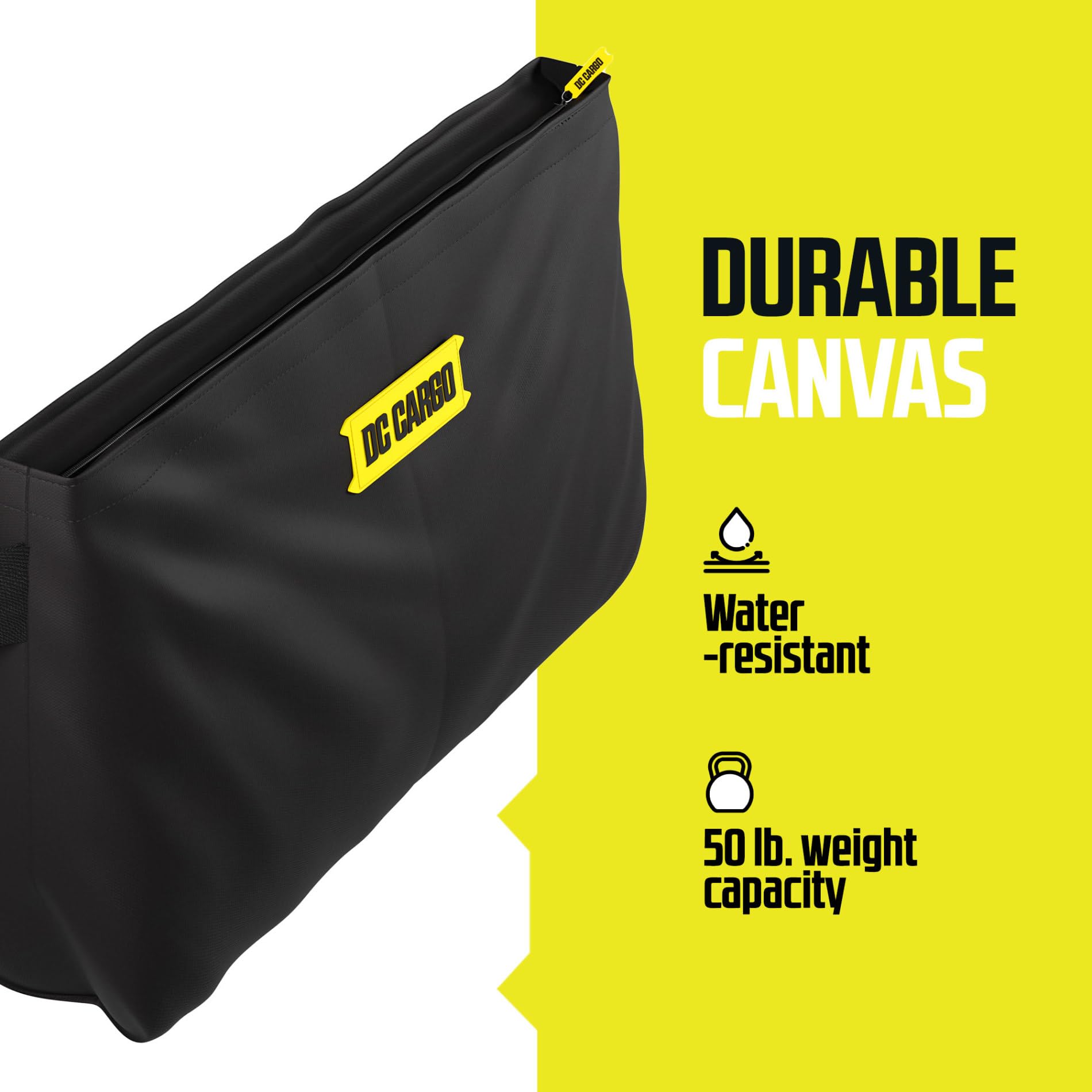 Dc Cargo Mall E-Track Storage Bag For Trailers - Heavy-Duty 14 In X 24 In Canvas Zippered E-Track Bag - Weight Capacity 50 Lb. - E-Track Accessories