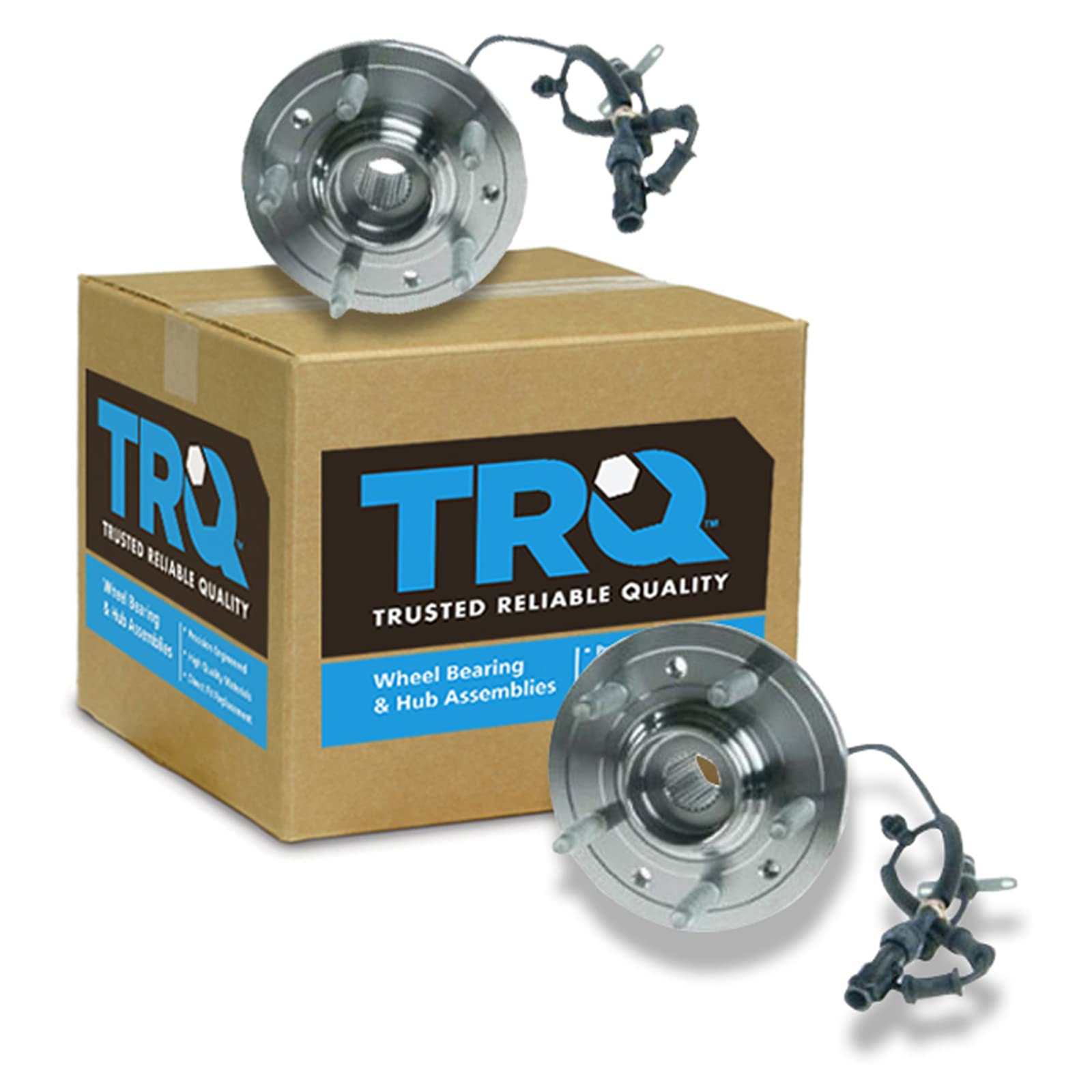 Trq Front Wheel Hub Bearings Assembly Set Compatible With 2004-2007 Ford Freestar Mercury Monterey