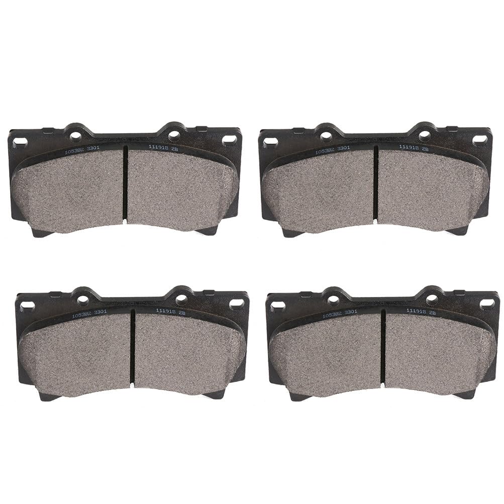 Automuto 4Pcs Front Semi-Metallic Disc Brake Pads Set D1119 For Hummer H3 2006-2010,For Hummer H3T 2009-2010