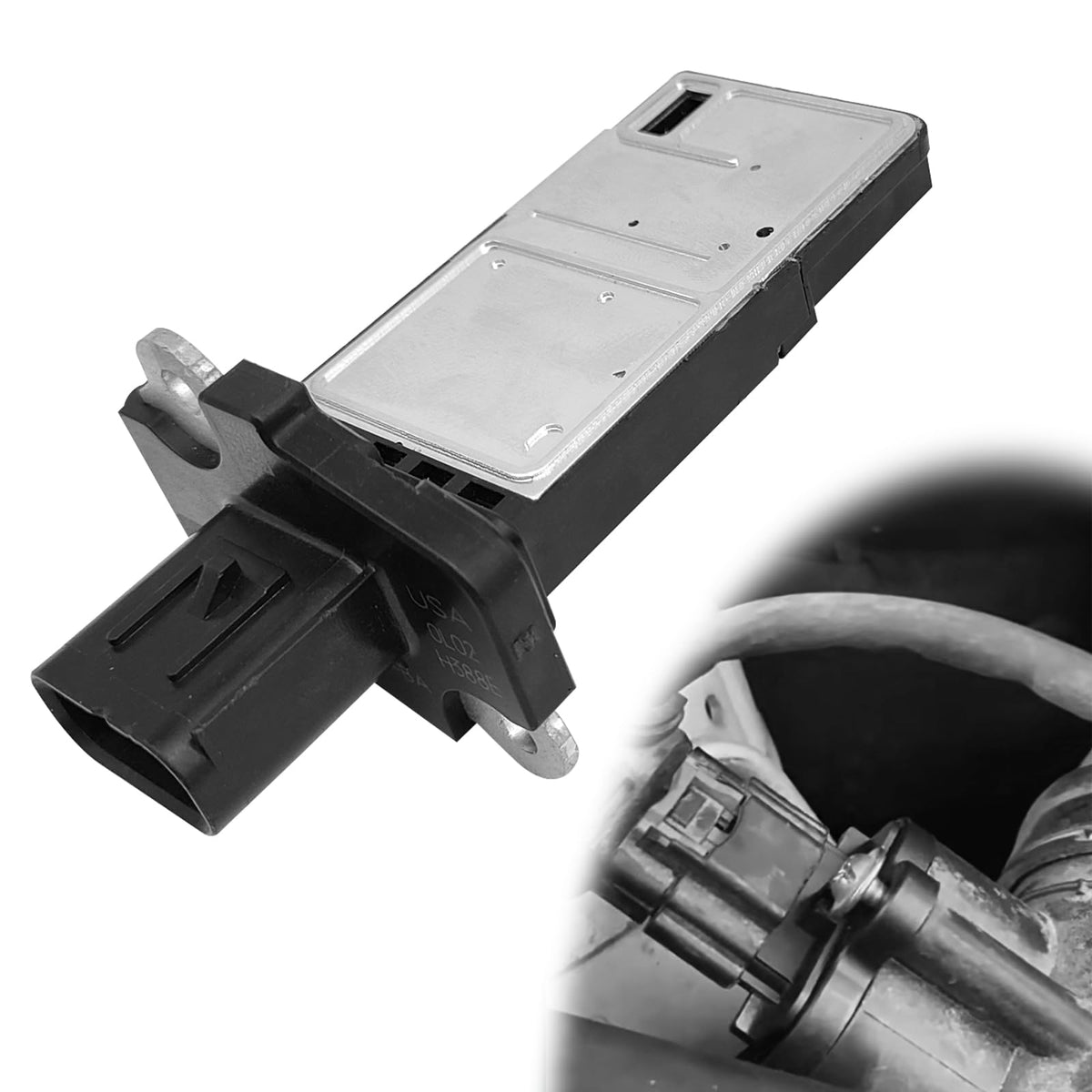 Mass Air Flow Sensor MAF Sensor 3L3Z-12B579-BA MAF0012 Compatible with Ford Escape Expedition Explorer F150 F250 F350 Lincoln MK