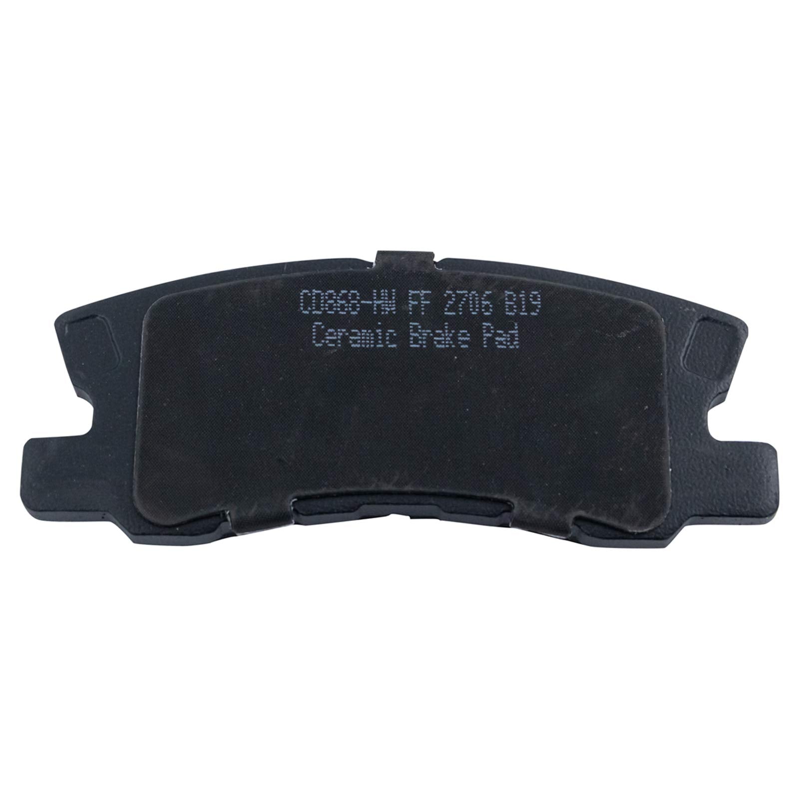 TRQ Rear Posi Ceramic Brake Pad Kit Set for 2011-2014 200/2008-2014 Avenger / 2008-2009 Caliber / 2007-2017 Compass / 2004-2011