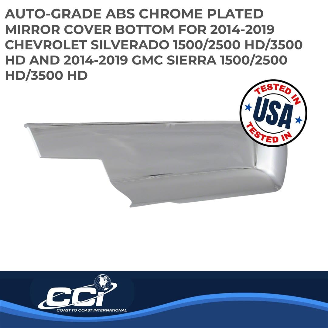 Coast To Coast International Chrome Mirror Covers, Set Of 2, Compatible With Chevrolet/Gmc- Ccimc67495B