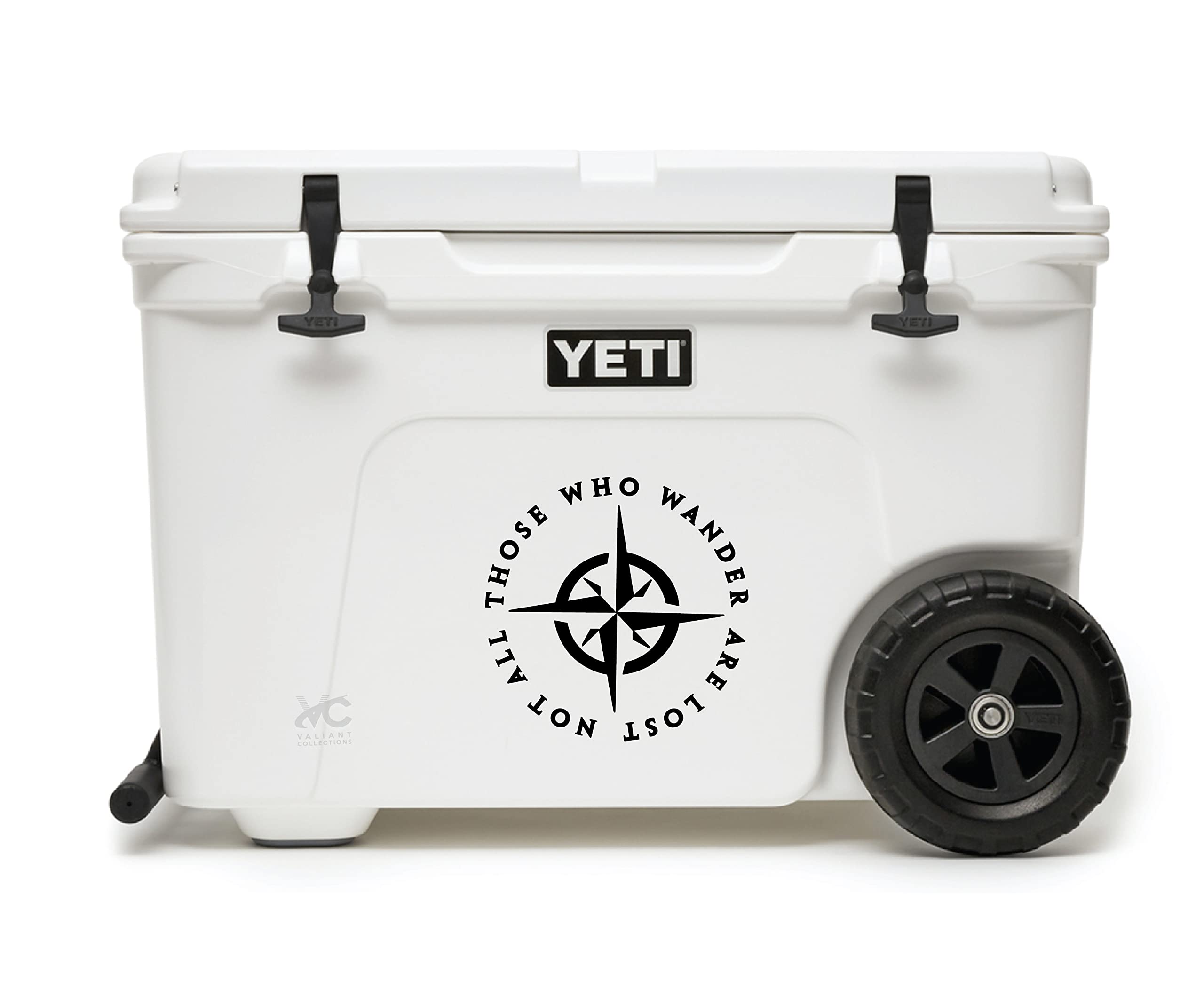 Valiant Collections - Not All Who Wander Are Lost Sticker - Vinyl Sticker For Car, Truck, And Van - Indoor And Outdoor Use For W