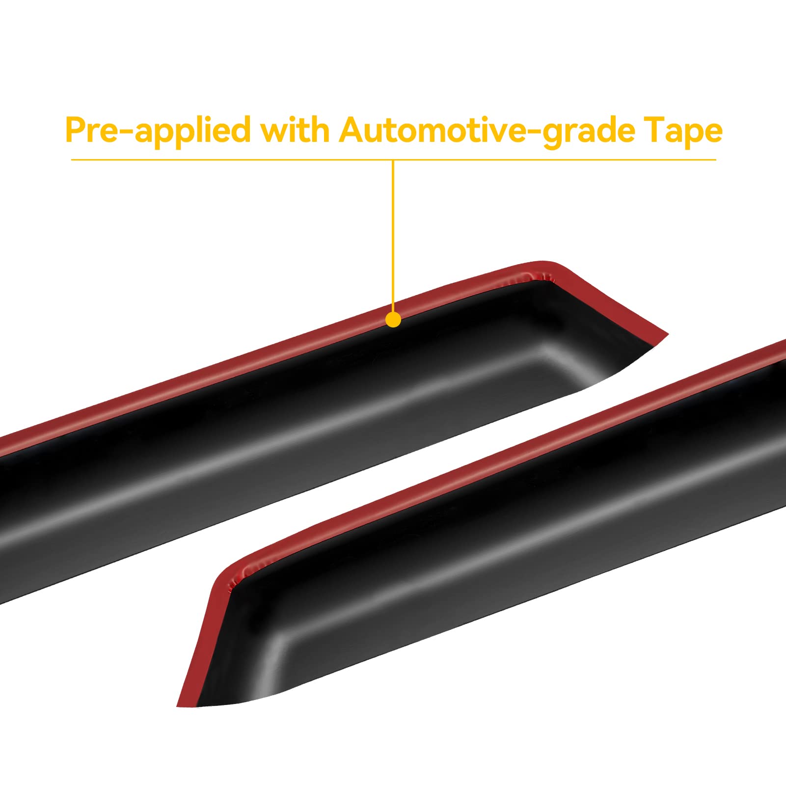 Cxdar Window Rain Guards Visors For 2013 2014 2015 2016 2017 2018 2019 2020 Ford Fusion, Window Vent Wind Shades Deflectors Shie