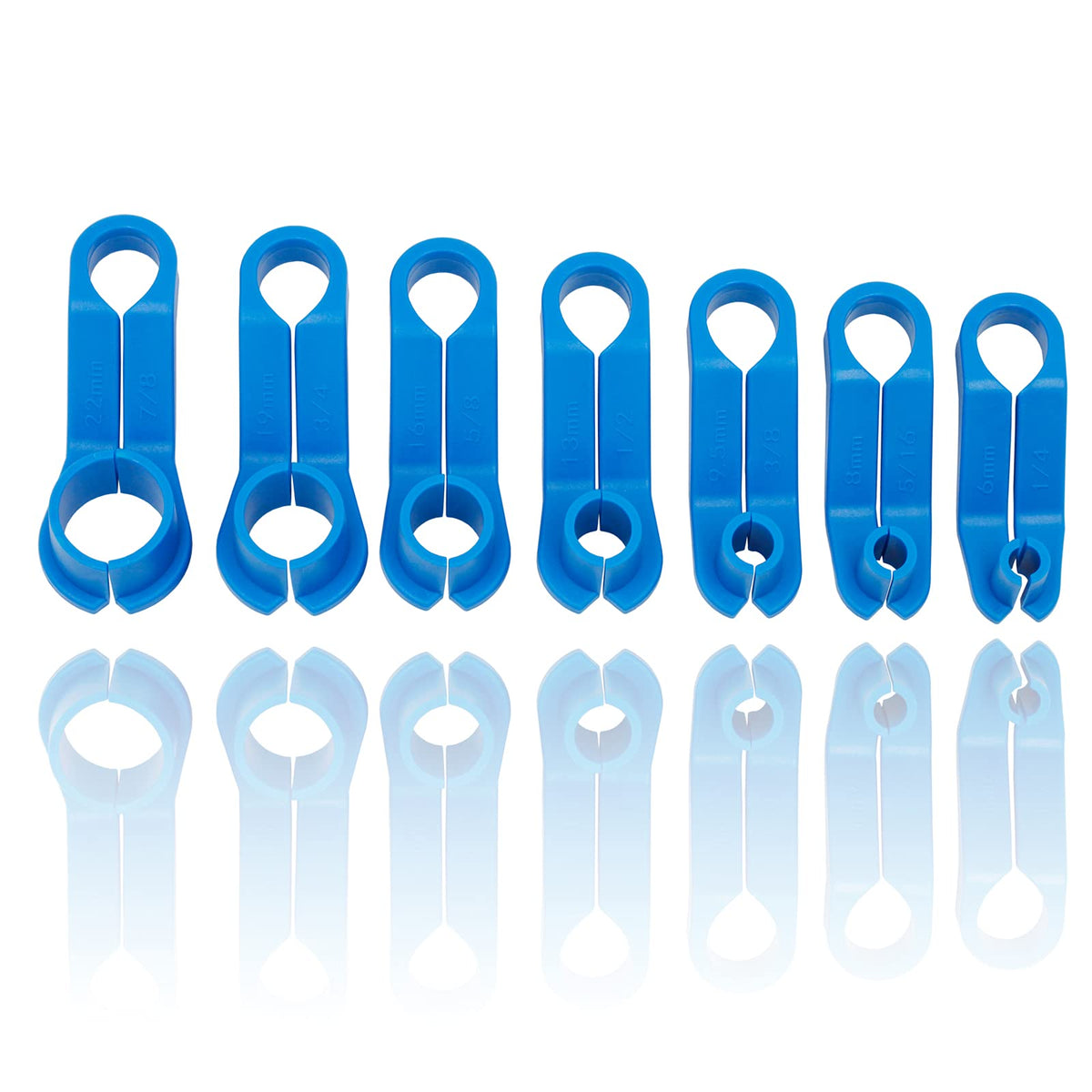 Auprex 7Pcs Ac Fuel Line Disconnect Tool Set For Most Ford/Gm/Chrysler/Mazda,Includes 1/4 5/16 3/8 1/2 5/8 3/4 7/8 Inch Transmis
