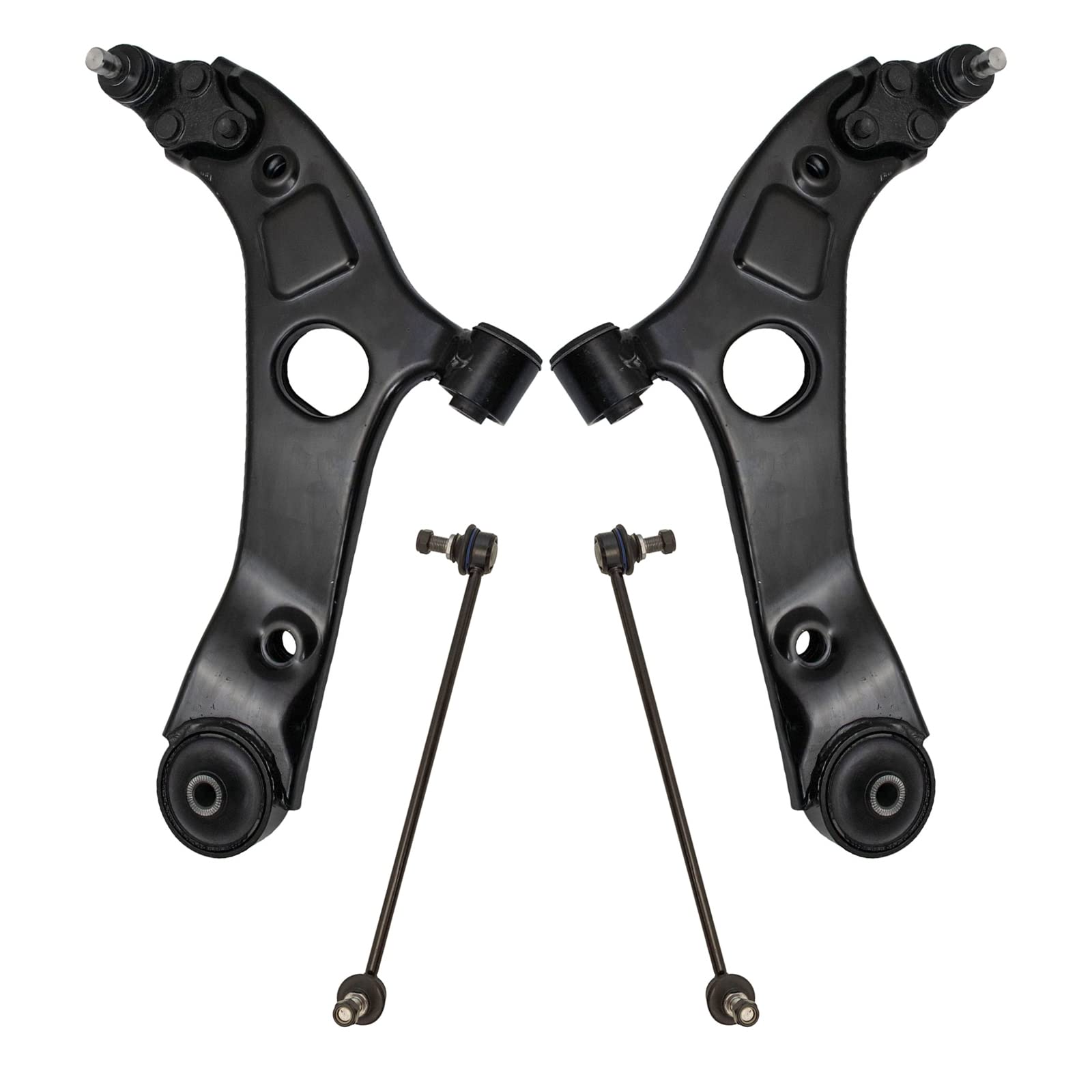 Trq Front Suspension Kit Control Arm With Ball Joint Sway Bar Stabilizer Link Compatible With 2011-2012 Hyundai Sonata Kia Optim